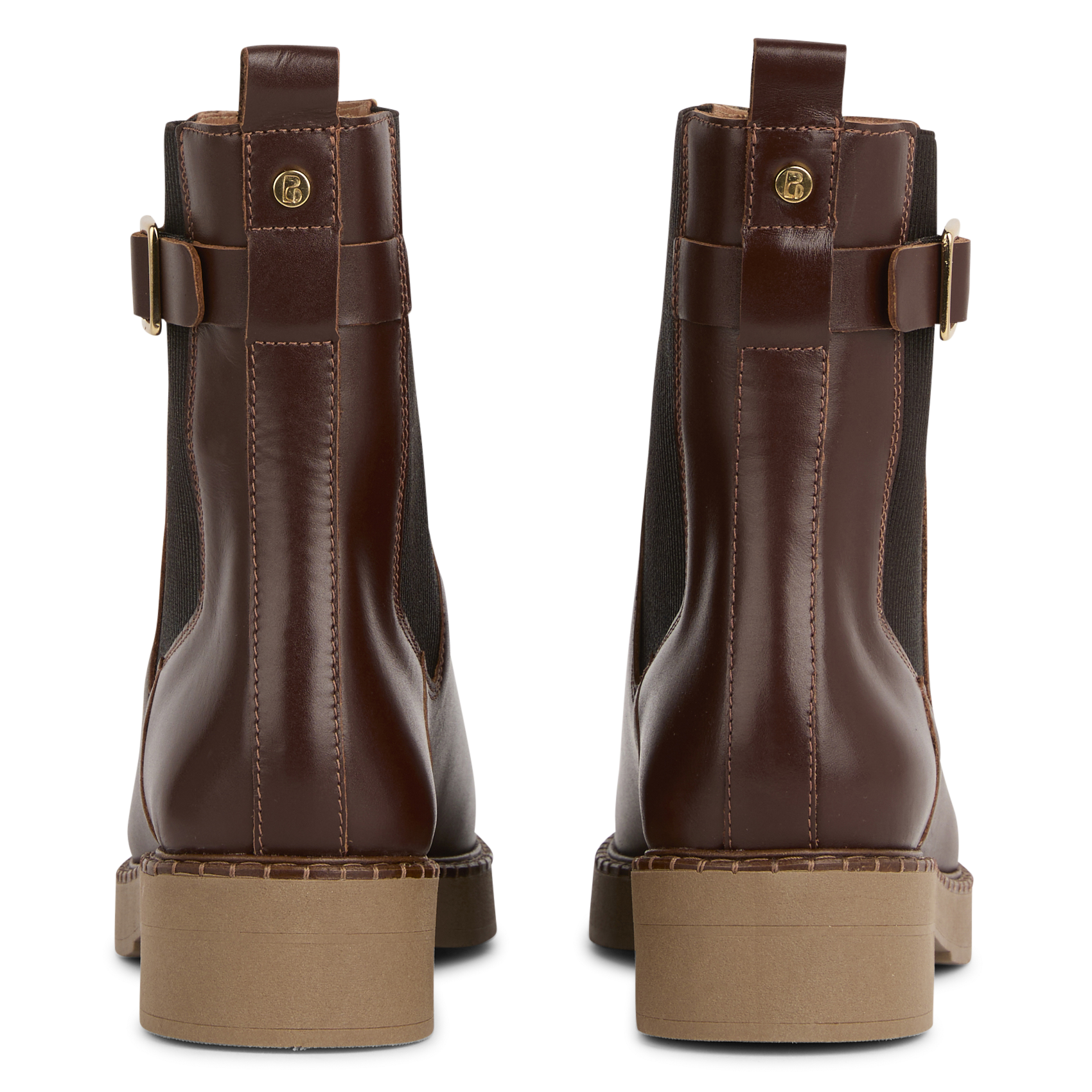Bianca leather ankle boots BOCAGE Brown