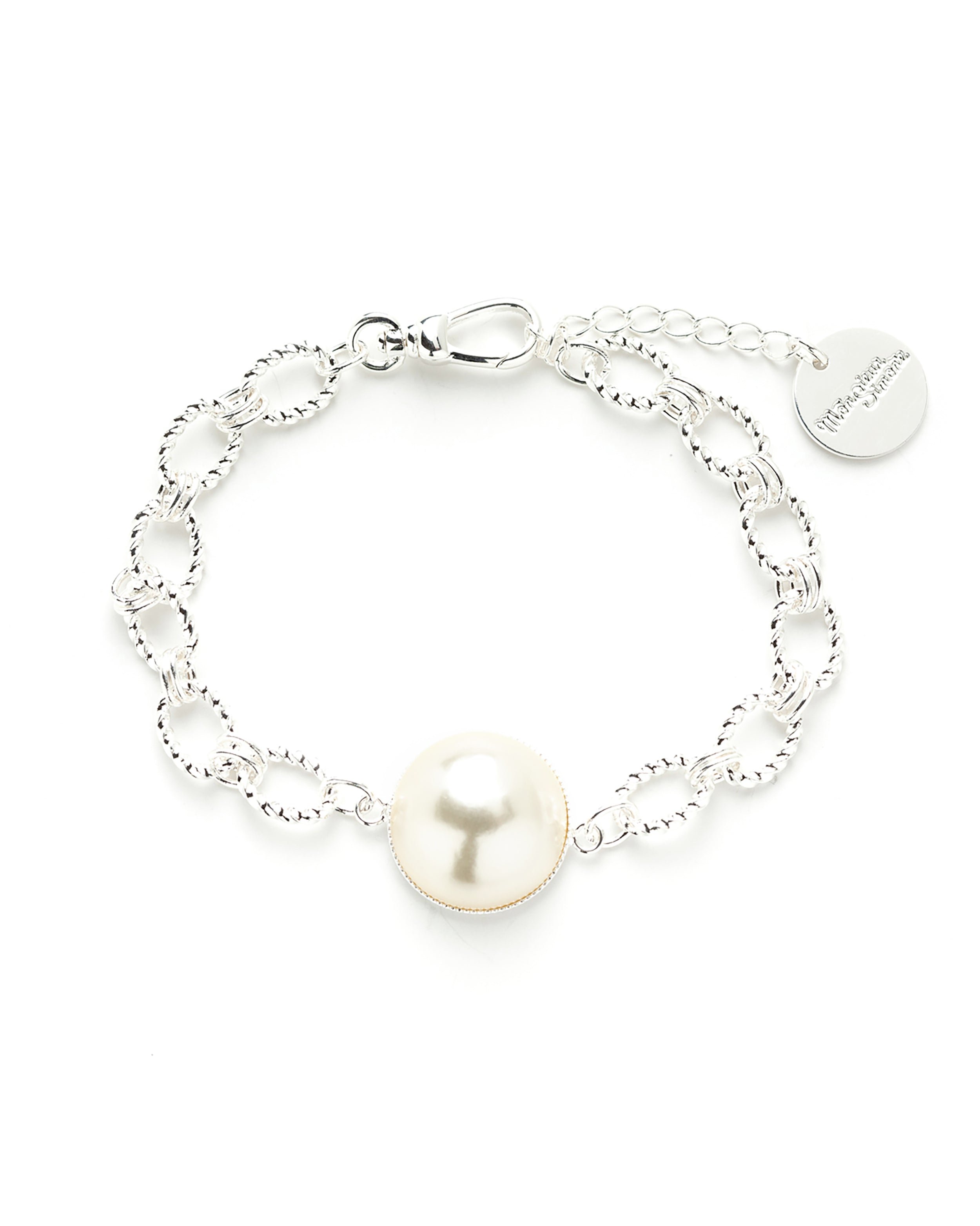 Bracelet perle  plaqué argent MONSIEUR SIMONE Argent