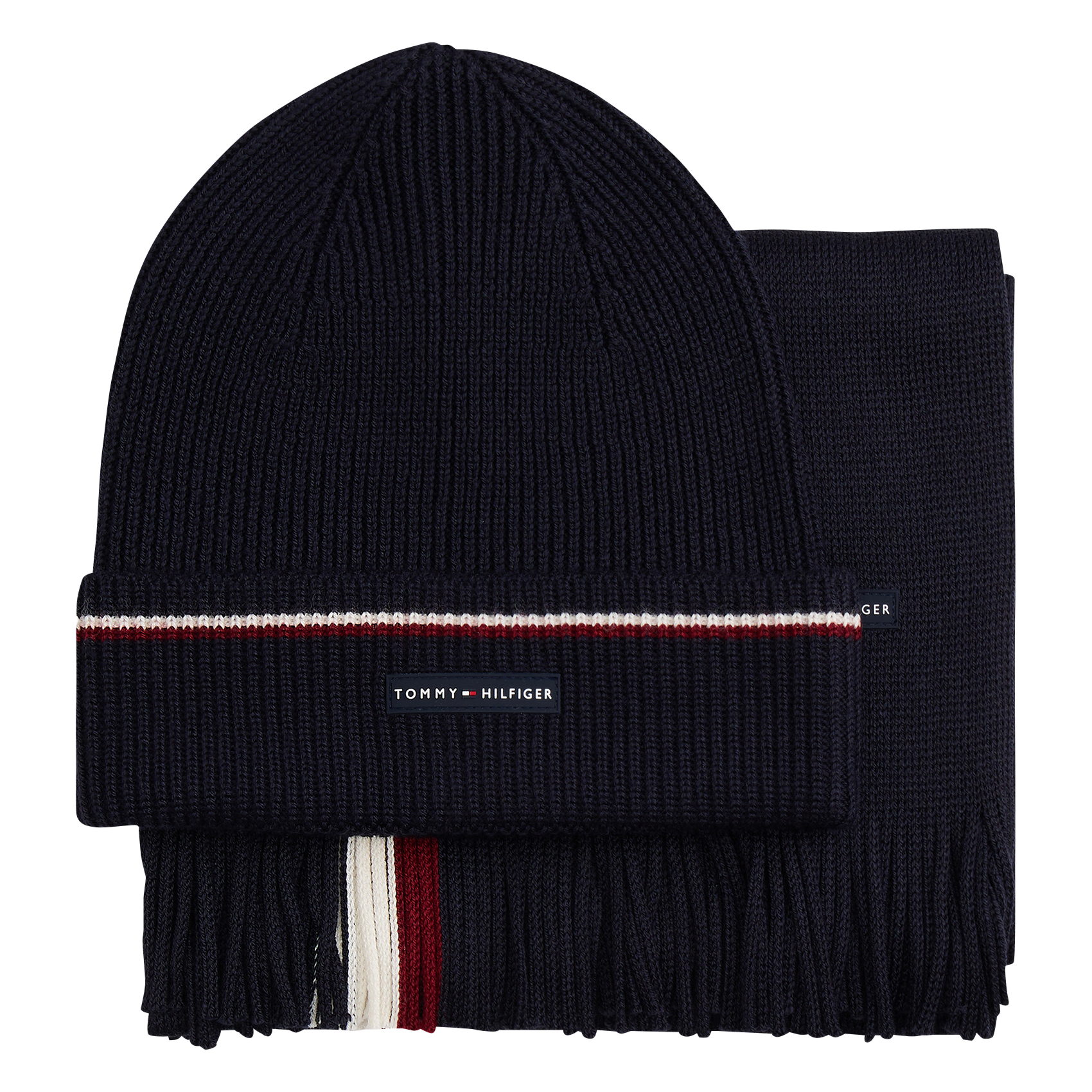 Set muts en sjaal van gemengde wol TOMMY HILFIGER