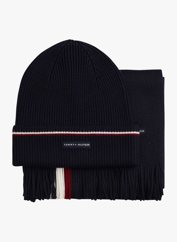 JACK & JONES 2-in-1 muts en sjaal set voor heren, wintermuts set, zwart, blauw, grijs, beige, Maanstraal, Eén maat JACK & JONES 2-in-1 muts en sjaal set voor heren, wintermuts set, zwart, blauw, grijs, beige, Maanstraal, Eén maat