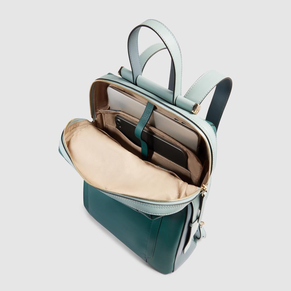 Expandable Laptop Backpack 15.6" PIQUADRO Blue