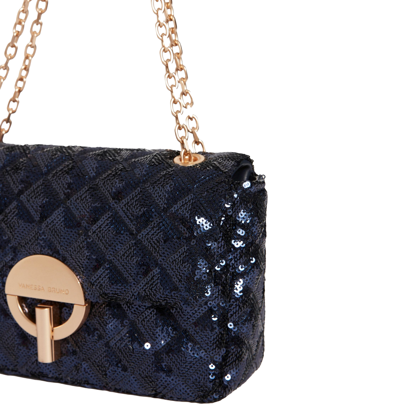 Dori leather shoulder bag VANESSA BRUNO Blue