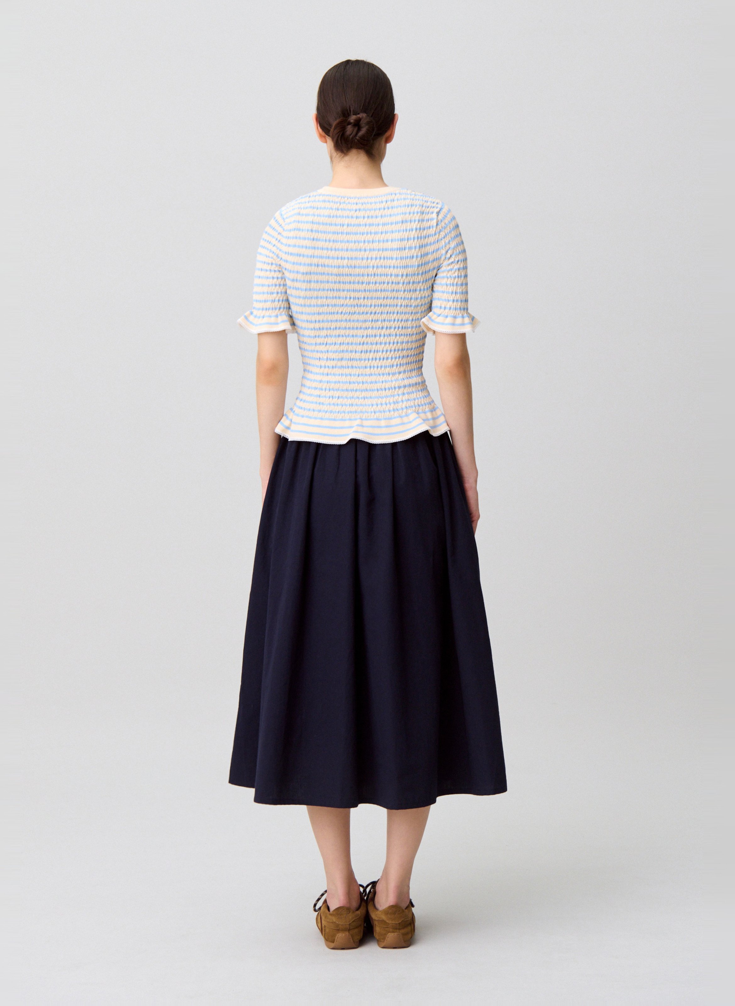 Fitted round-neck knit top CLAUDIE PIERLOT Multicolored