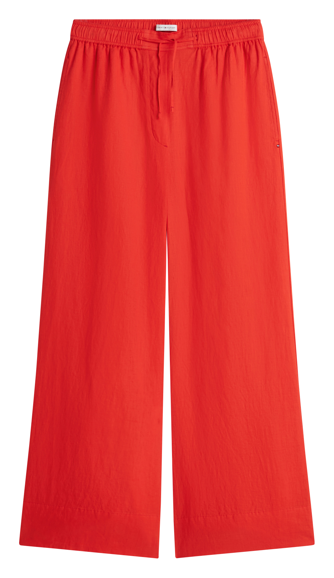 Pantalon large en lin TOMMY HILFIGER Orange