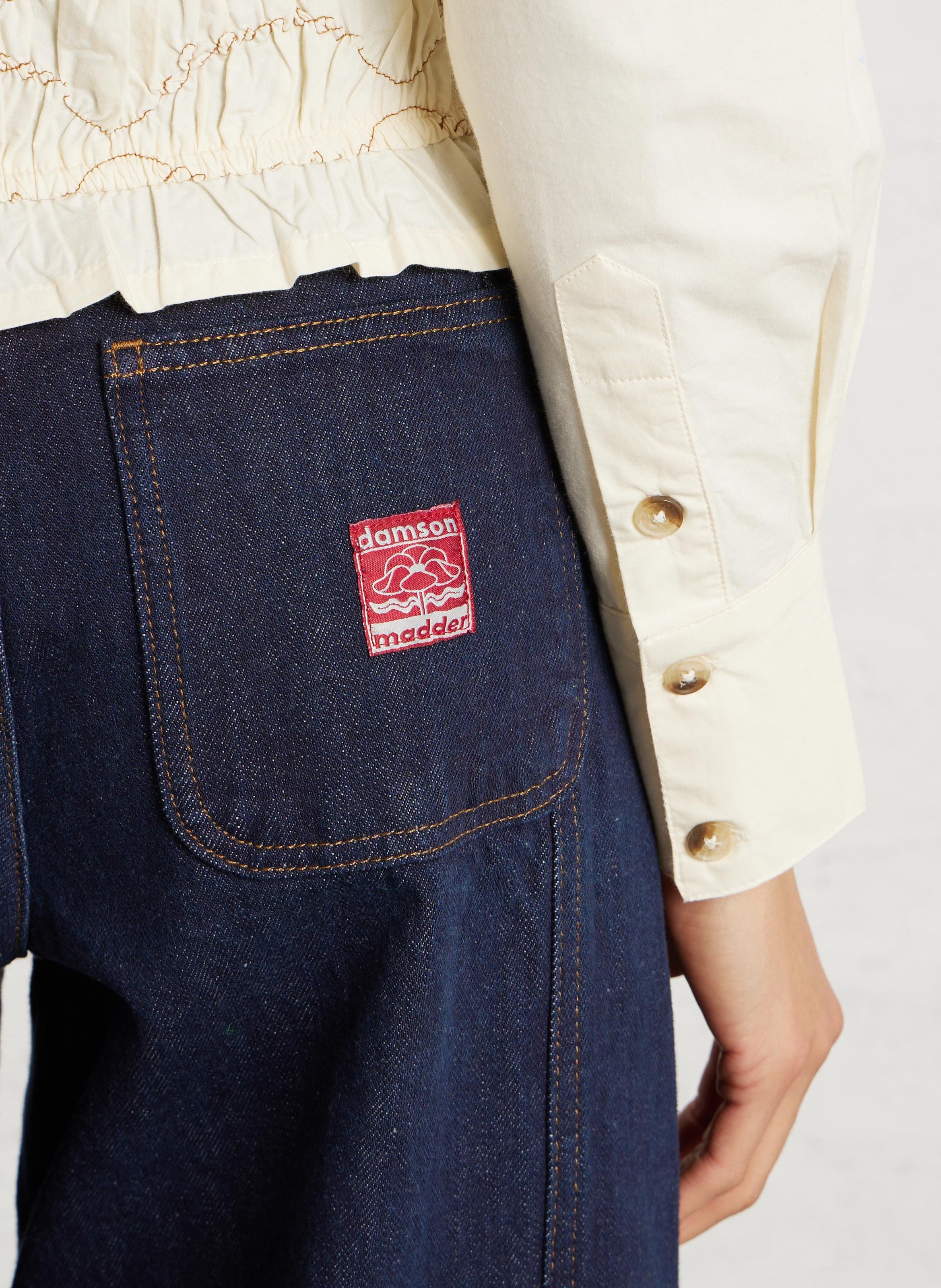 Eng anliegendes Bio-Baumwoll-T-Shirt mit Rundhalsausschnitt DAMSON MADDER Beige