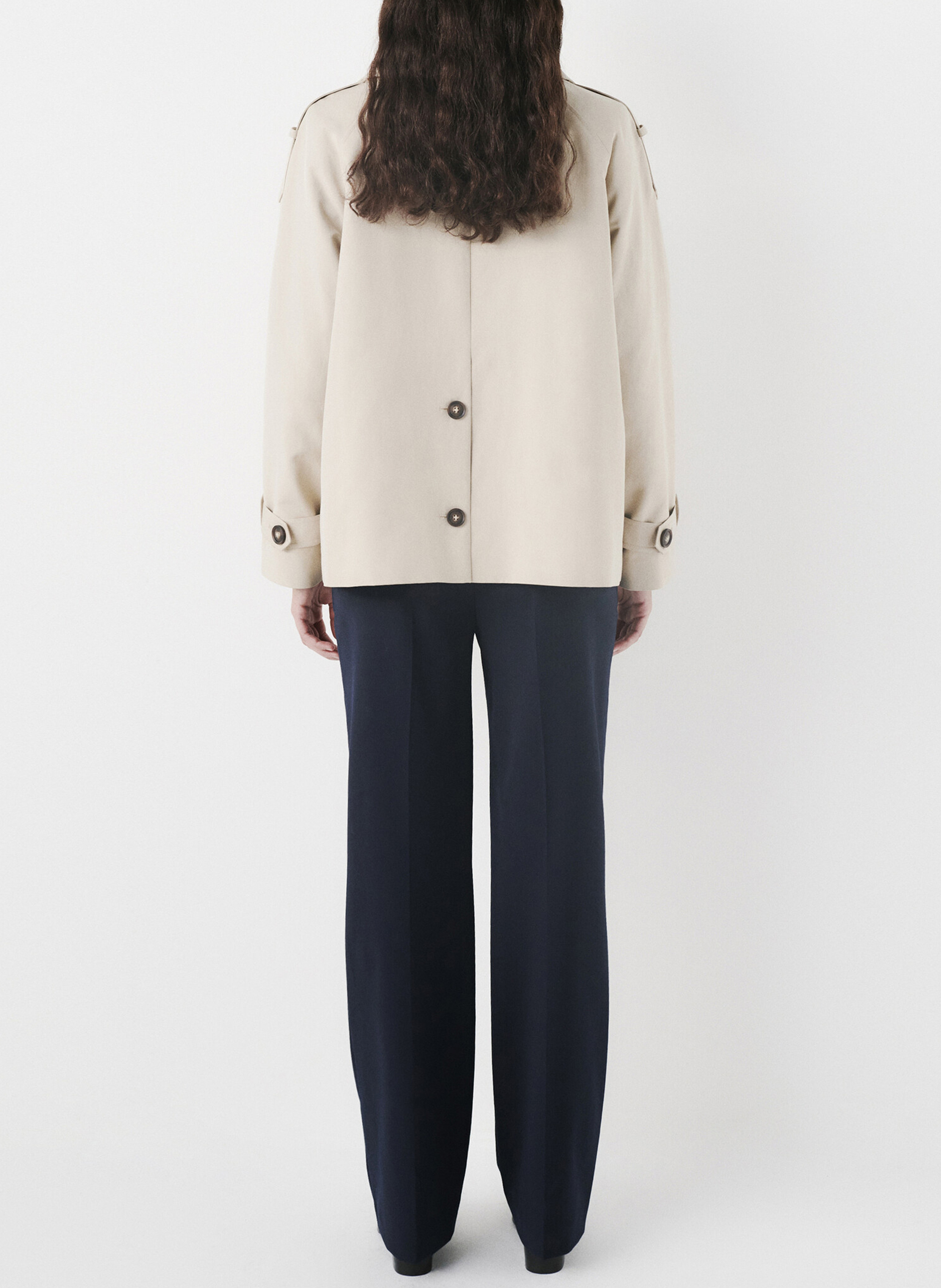 Trench col tailleur CAROLL Beige