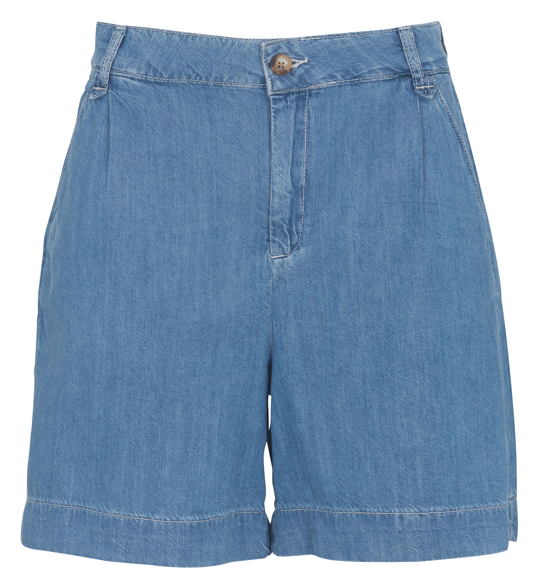 High-waisted denim shorts EMILE ET IDA Blue
