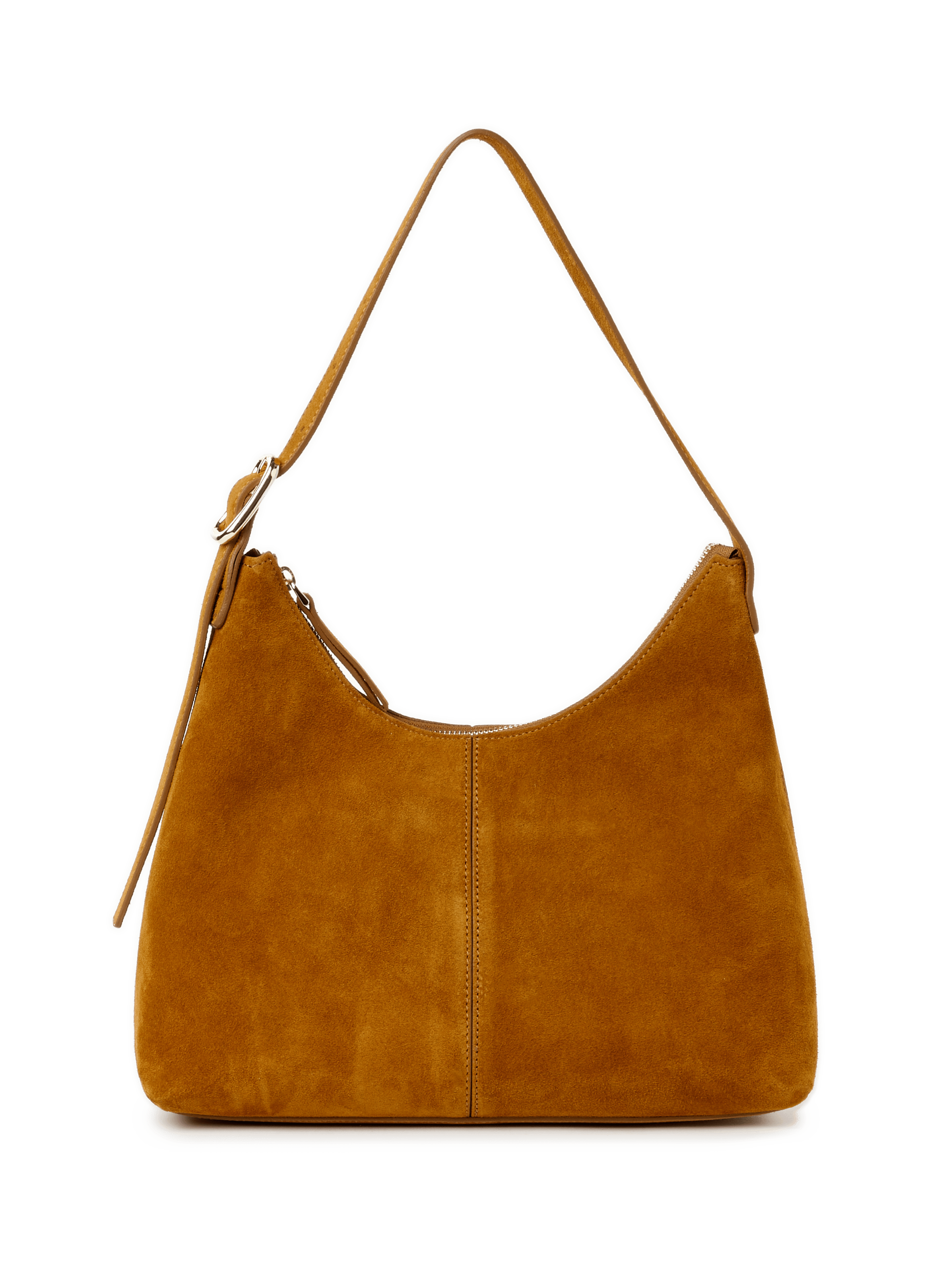 Langwerpige, suède handtas SAISON 1865 Bruin