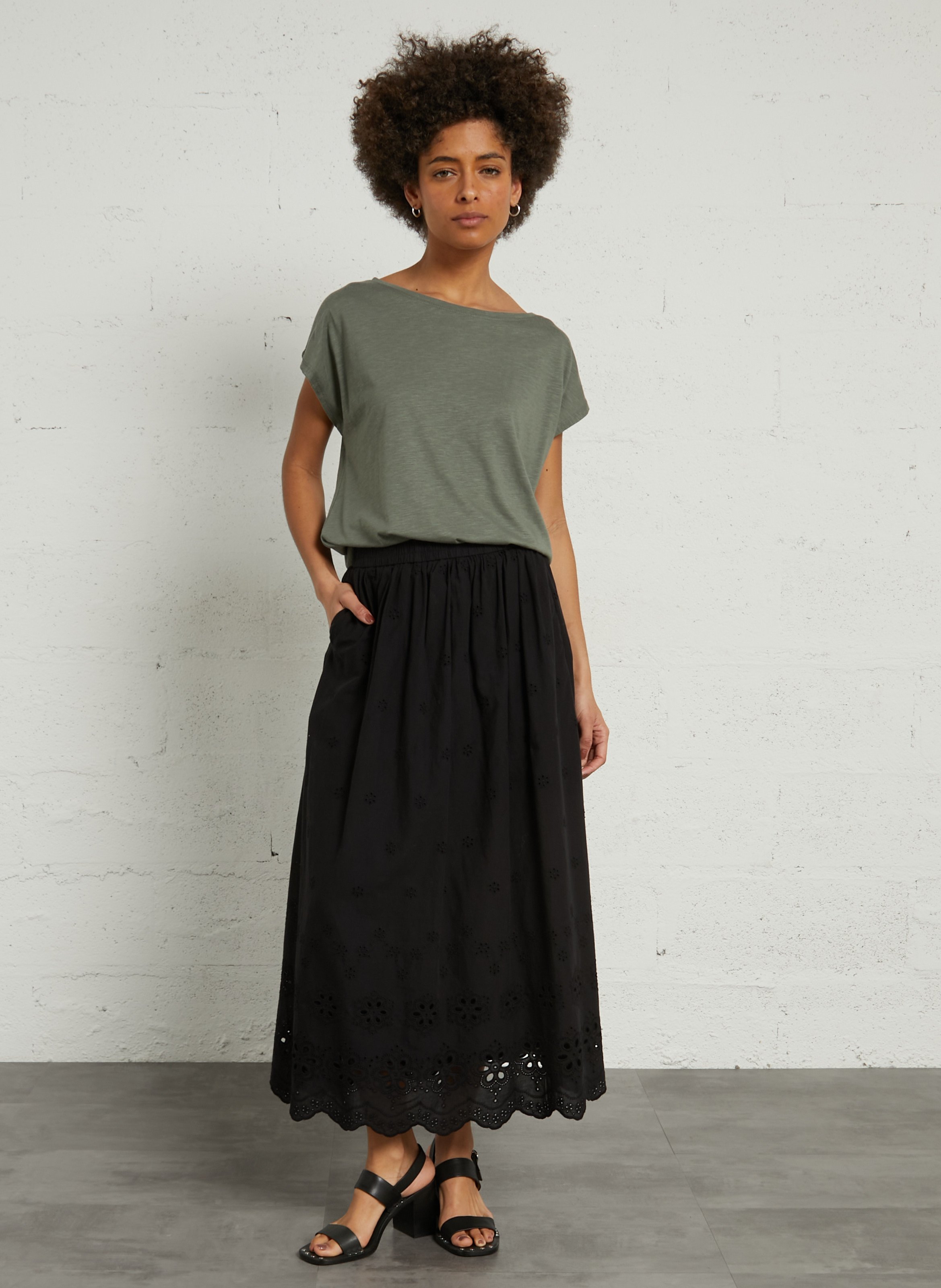 T-shirt oversize en coton mélangé SUD EXPRESS Vert