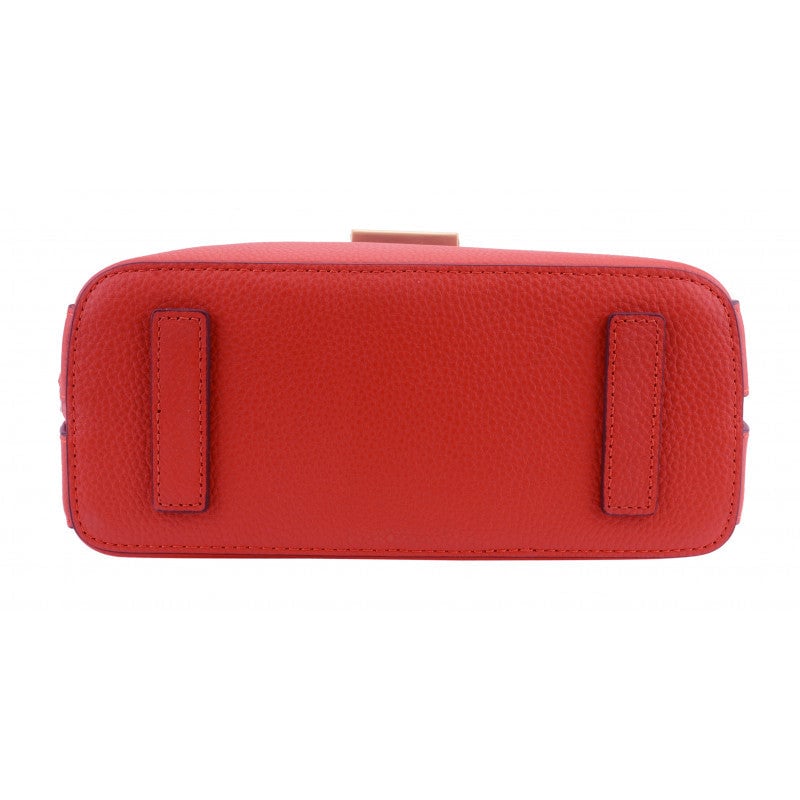 Calfskin leather backpack Red