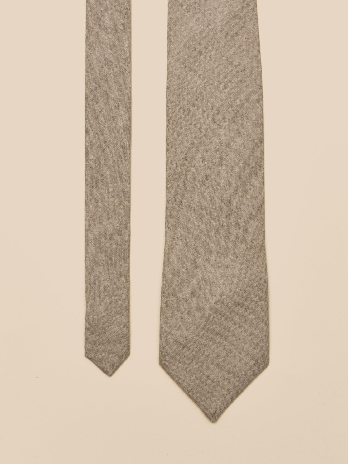 Linen tie made in France CYRILLUS Beige