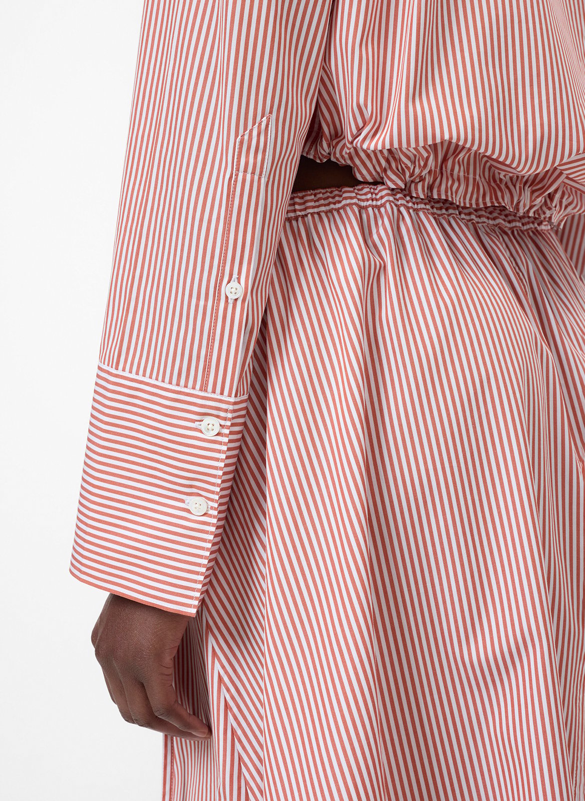 Chemise droite en coton CLOSED Rouge