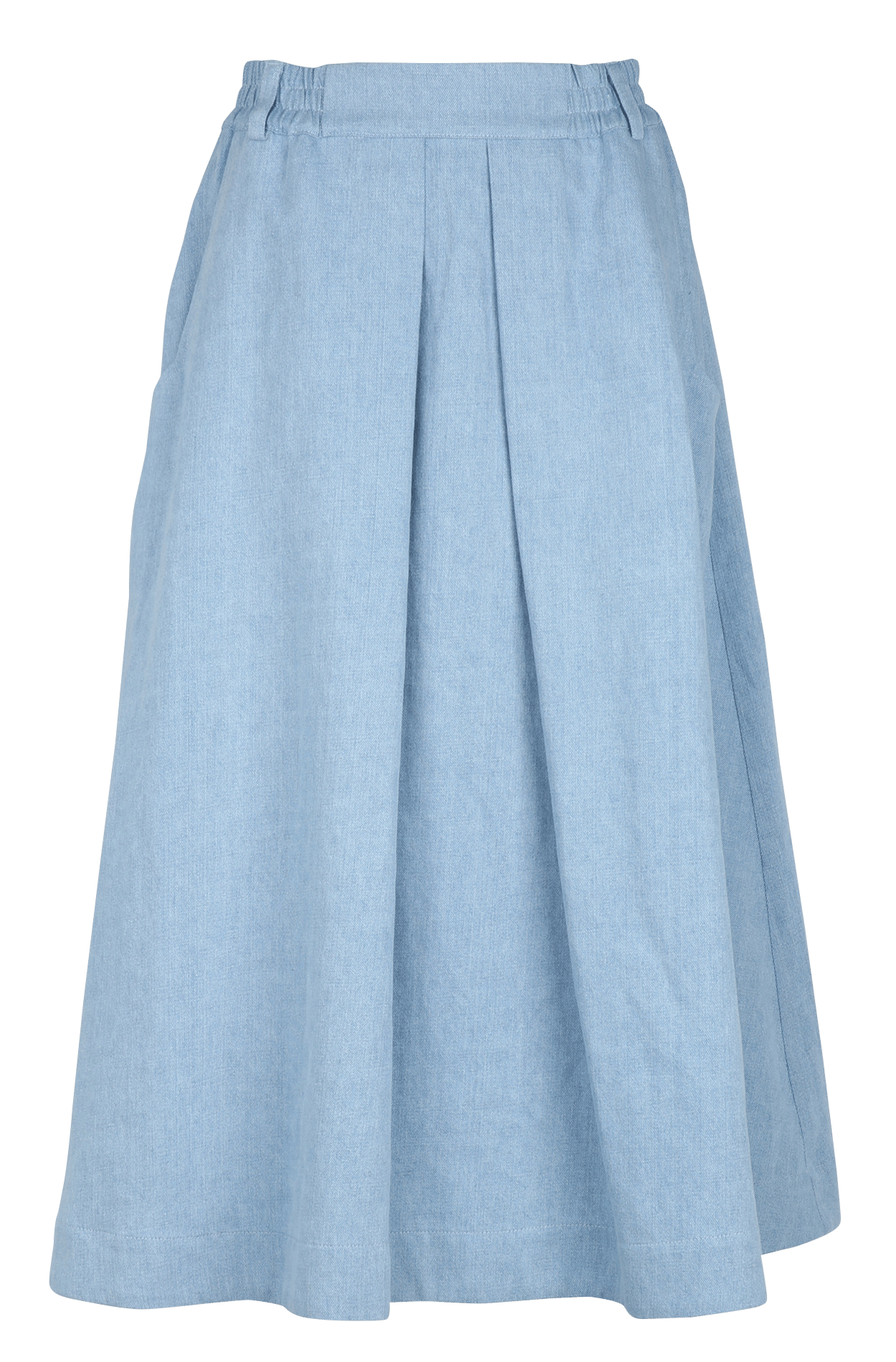 Long linen-blend skirt SUZIE WINKLE Blue