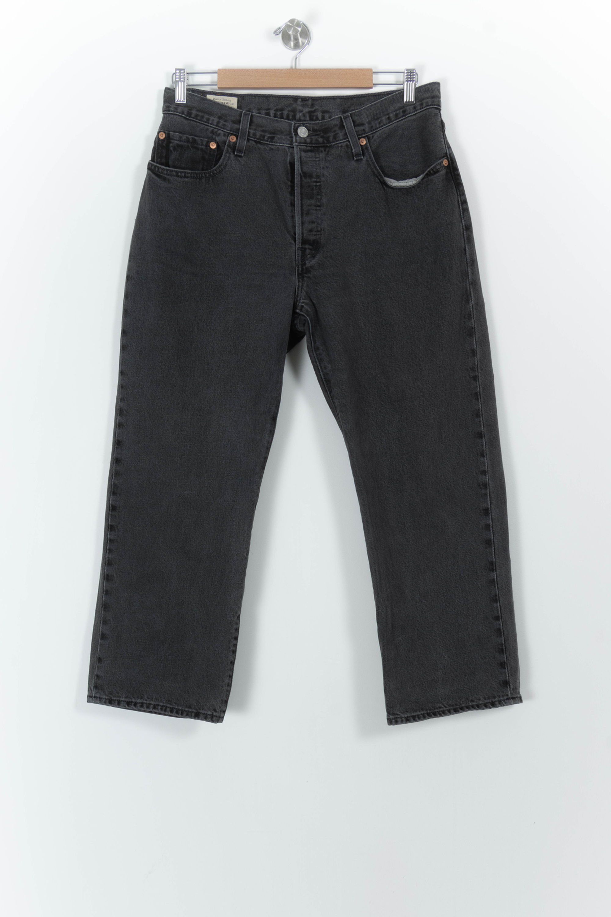 Cropped slim jeans with studs LEVI'S - Seconde main Black