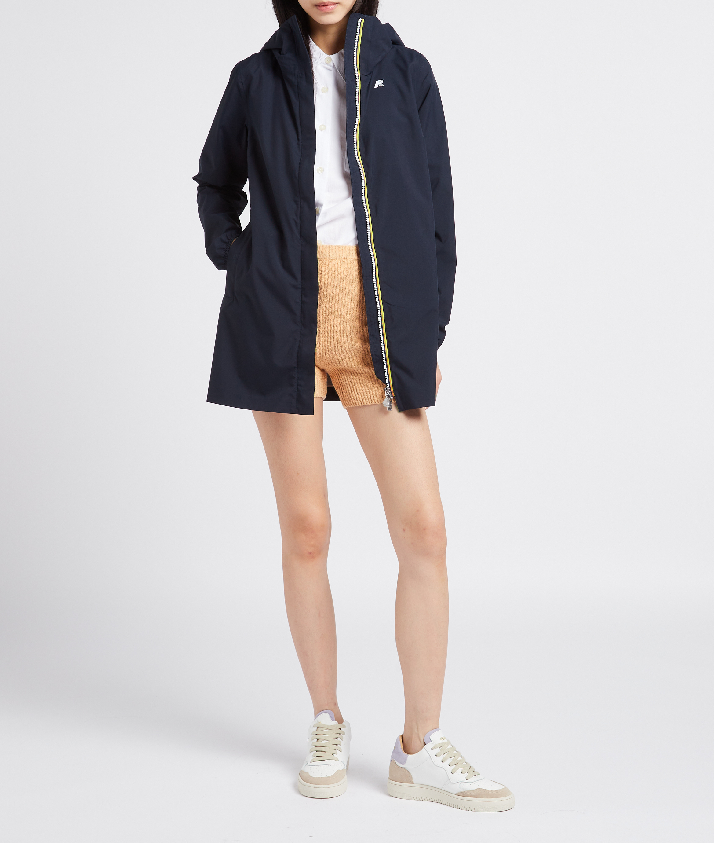 Coupe-vent à capuche K-WAY Bleu