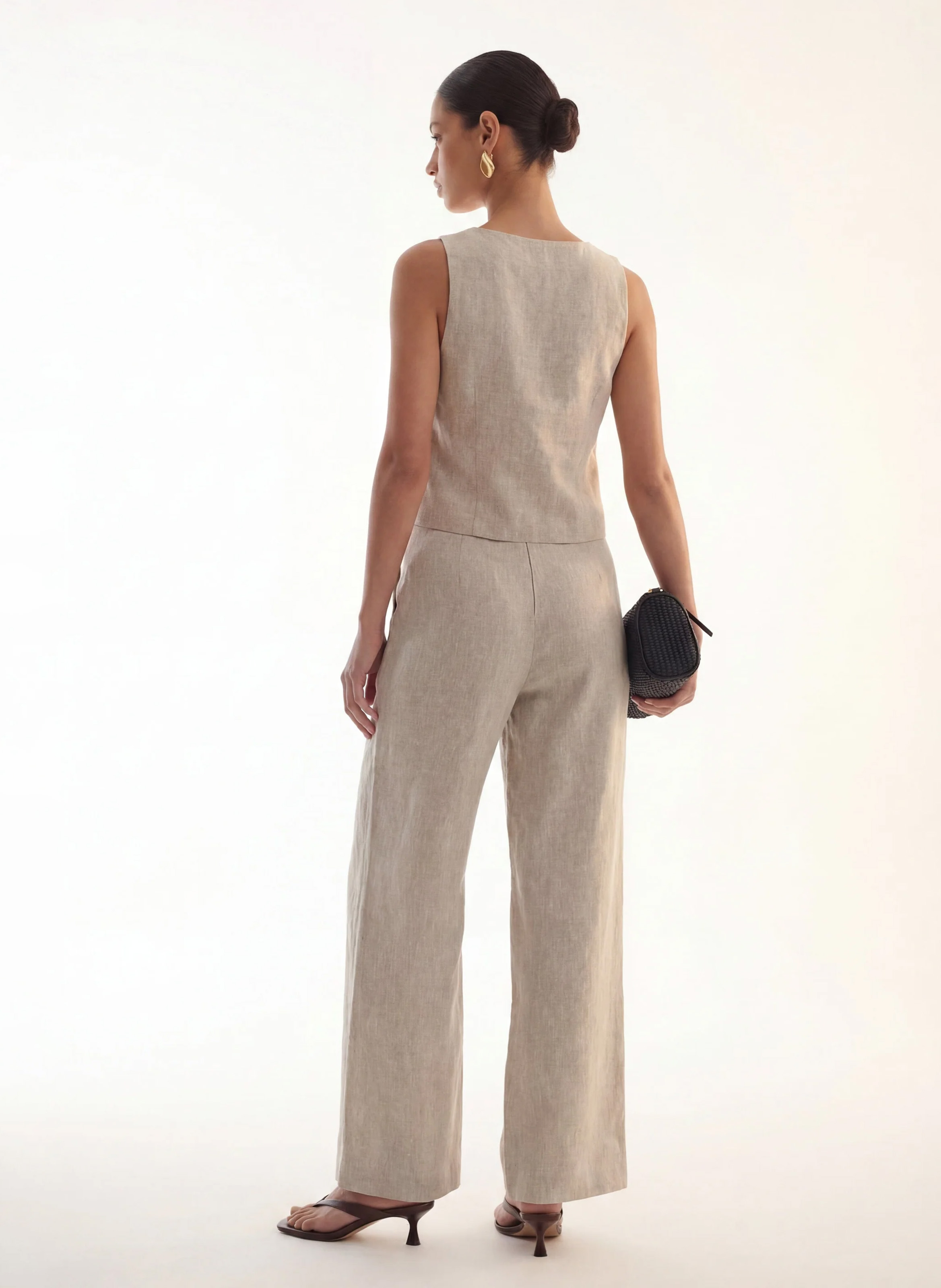 Leinen-Oberteil KOOKAI Beige