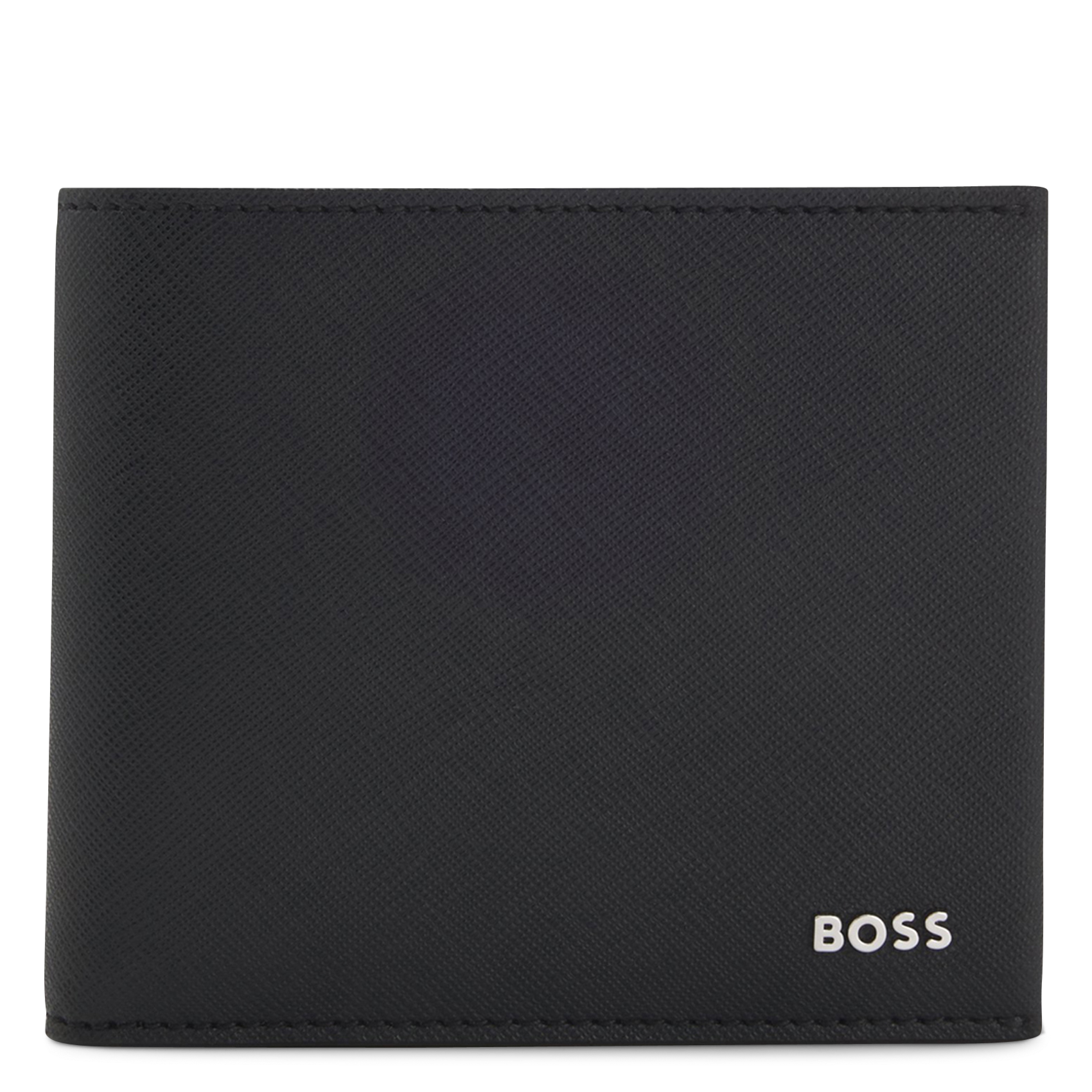 Portefeuille en cuir BOSS Noir