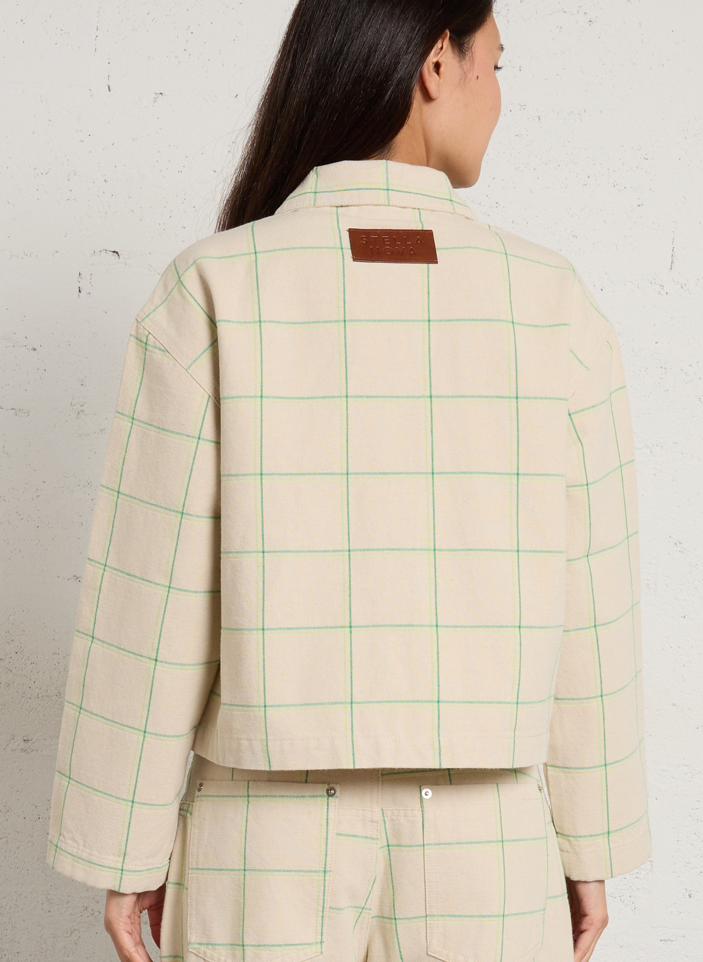 Oversize-Jacke aus Baumwollmischung STELLA NOVA Beige
