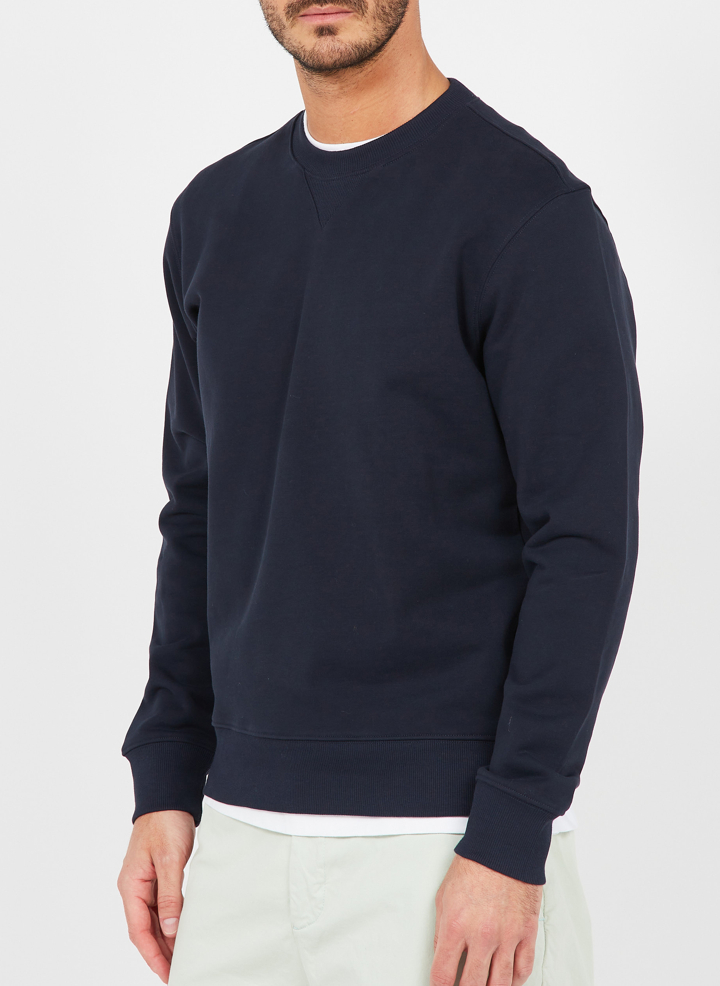 Sweatshirt aus Bio-Baumwolle AU PRINTEMPS PARIS Blau
