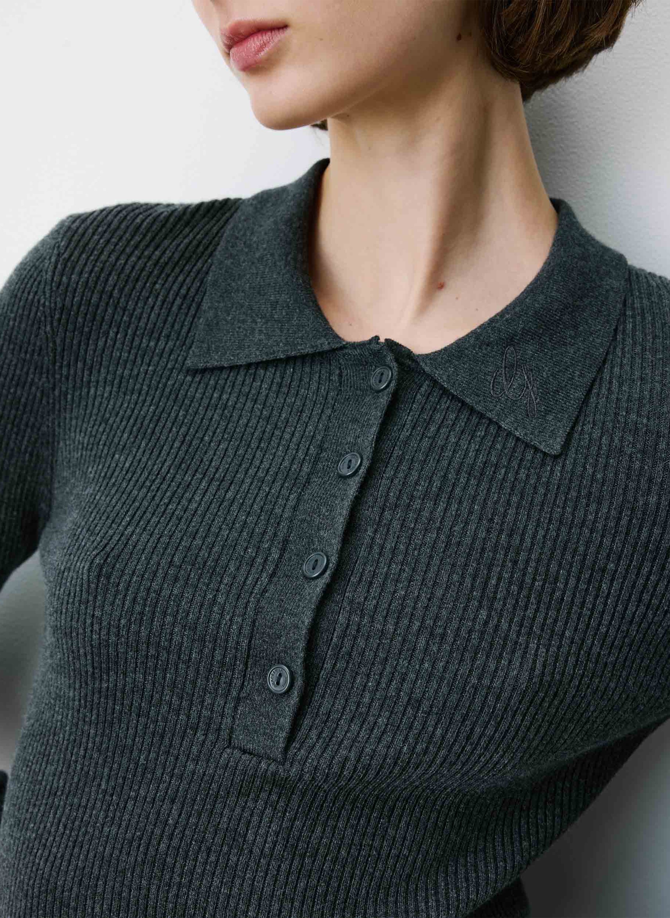 Sjaal van fantasietricot - Aly GRACE ET MILA Zwart