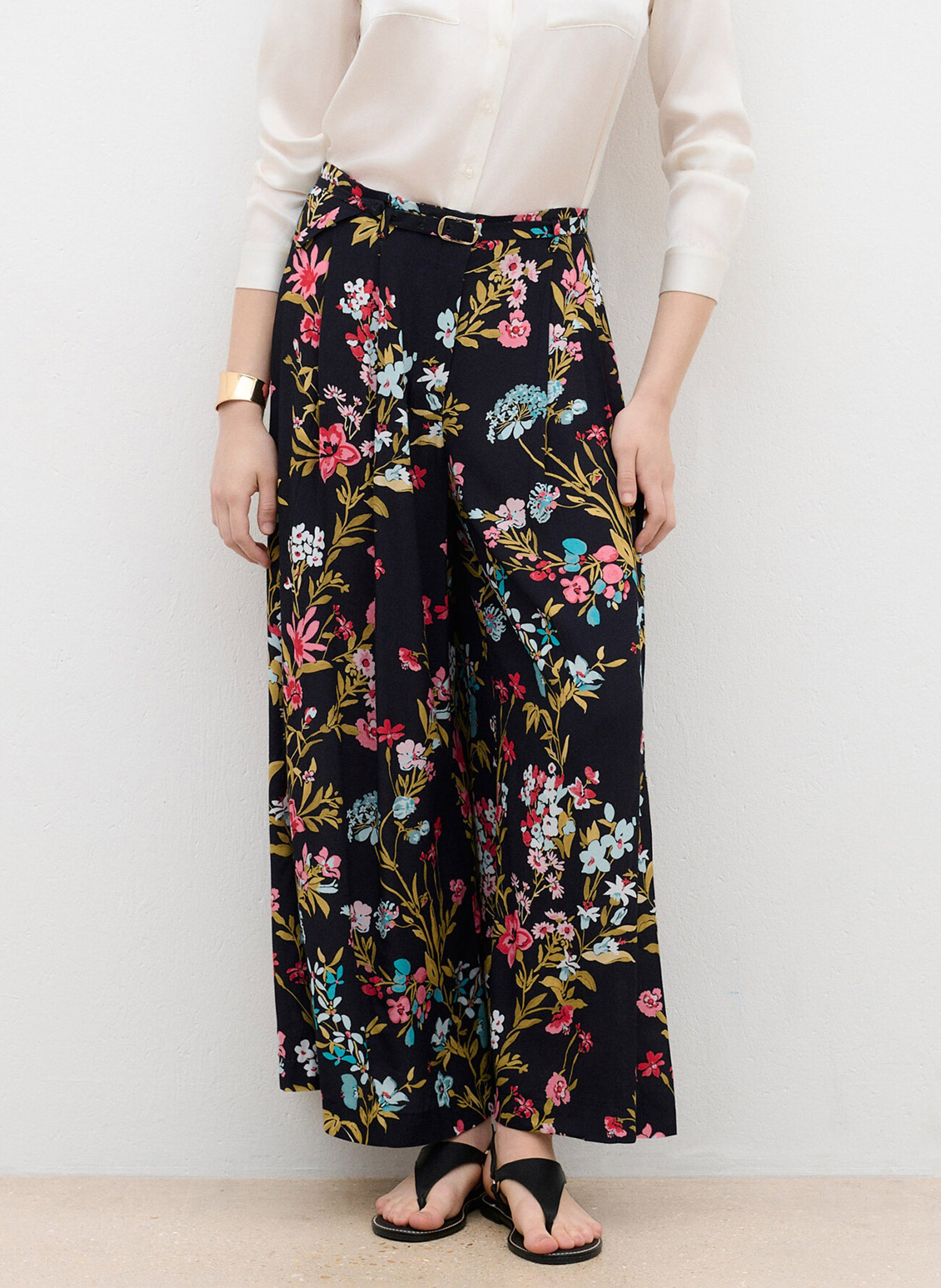 Printed wide-leg pants CAROLL Multicolored
