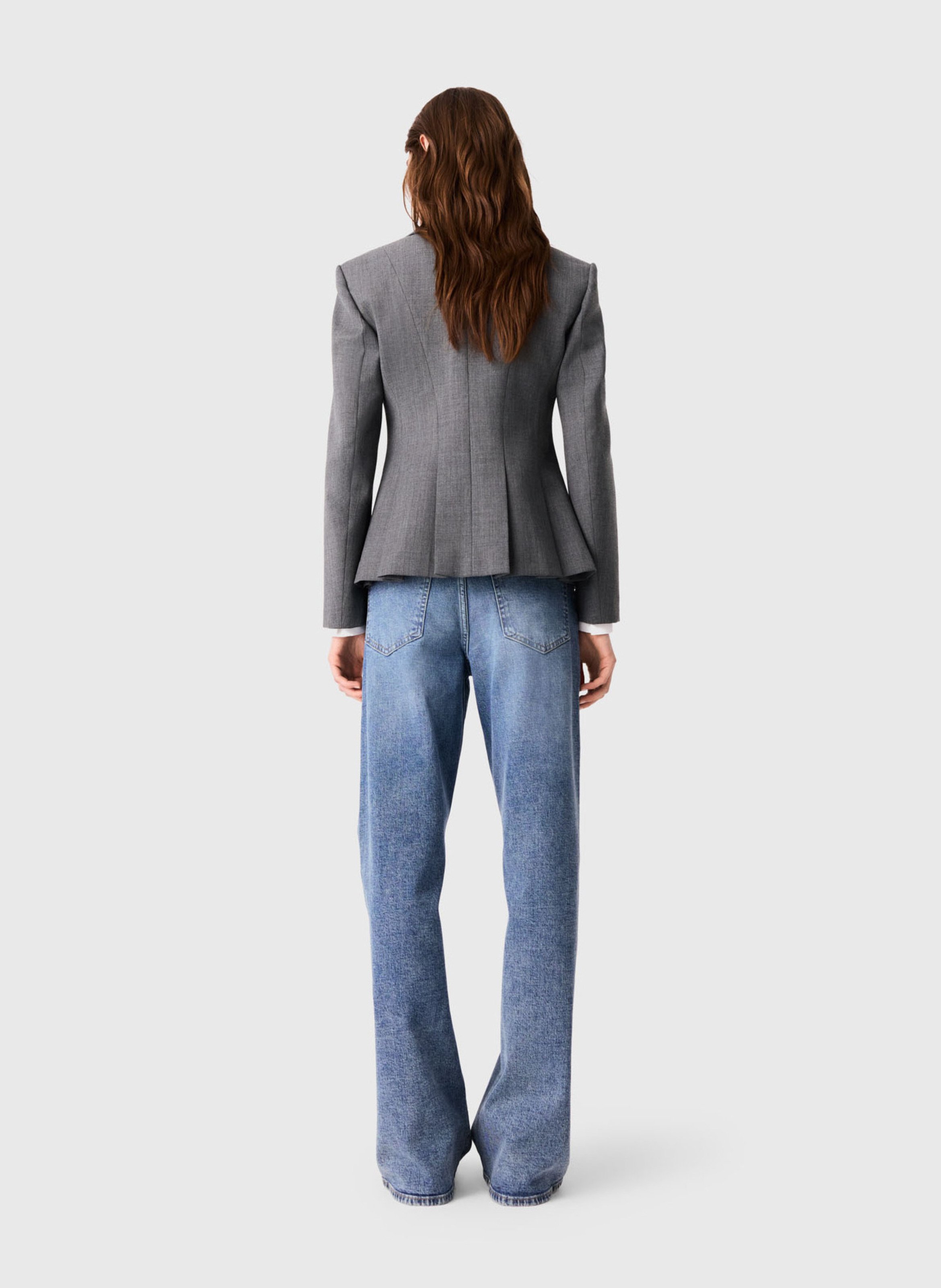 Veste de tailleur cintrée MAJE Gris