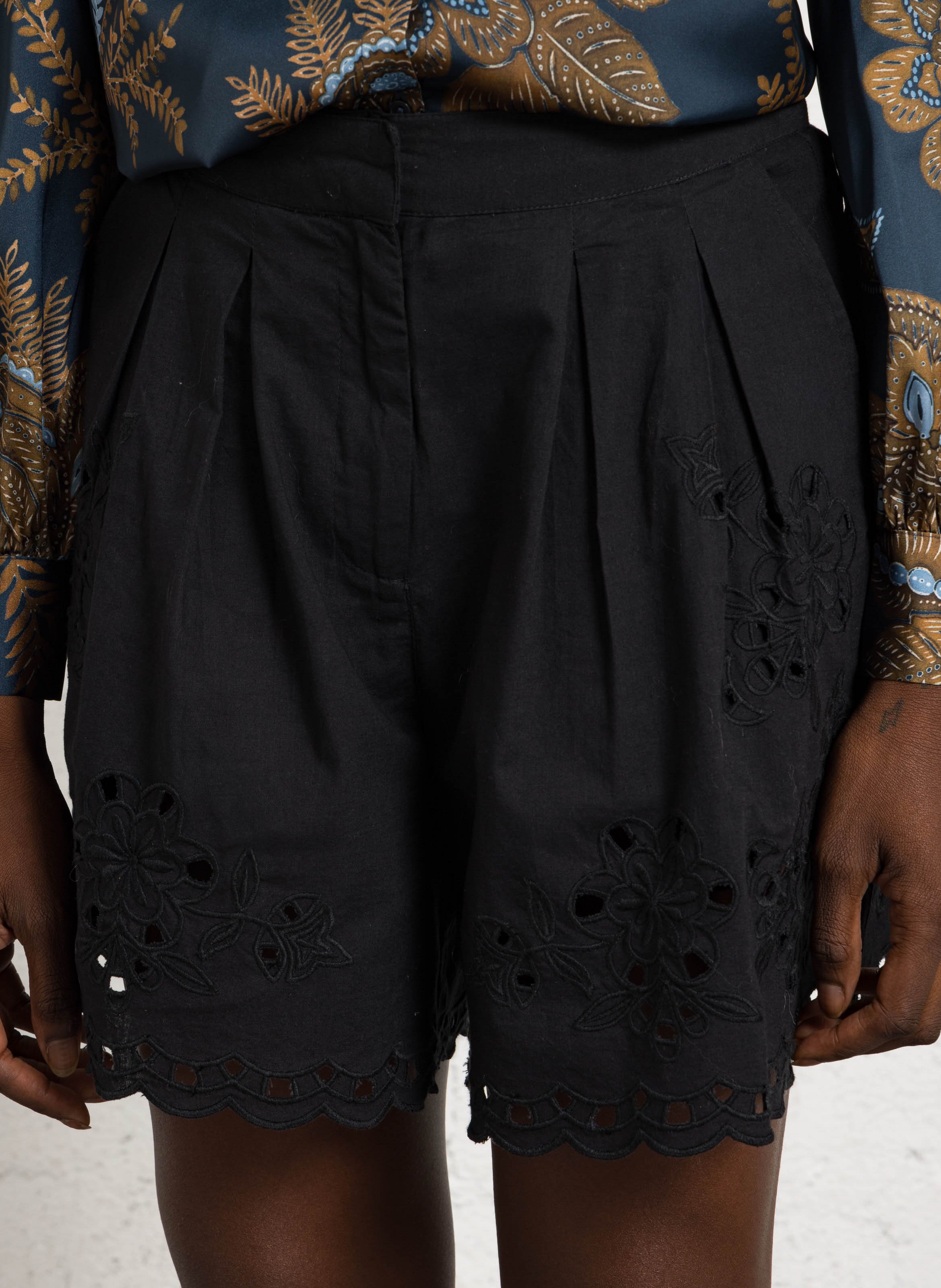 Shorts mit Broderie Anglaise SUD EXPRESS Schwarz