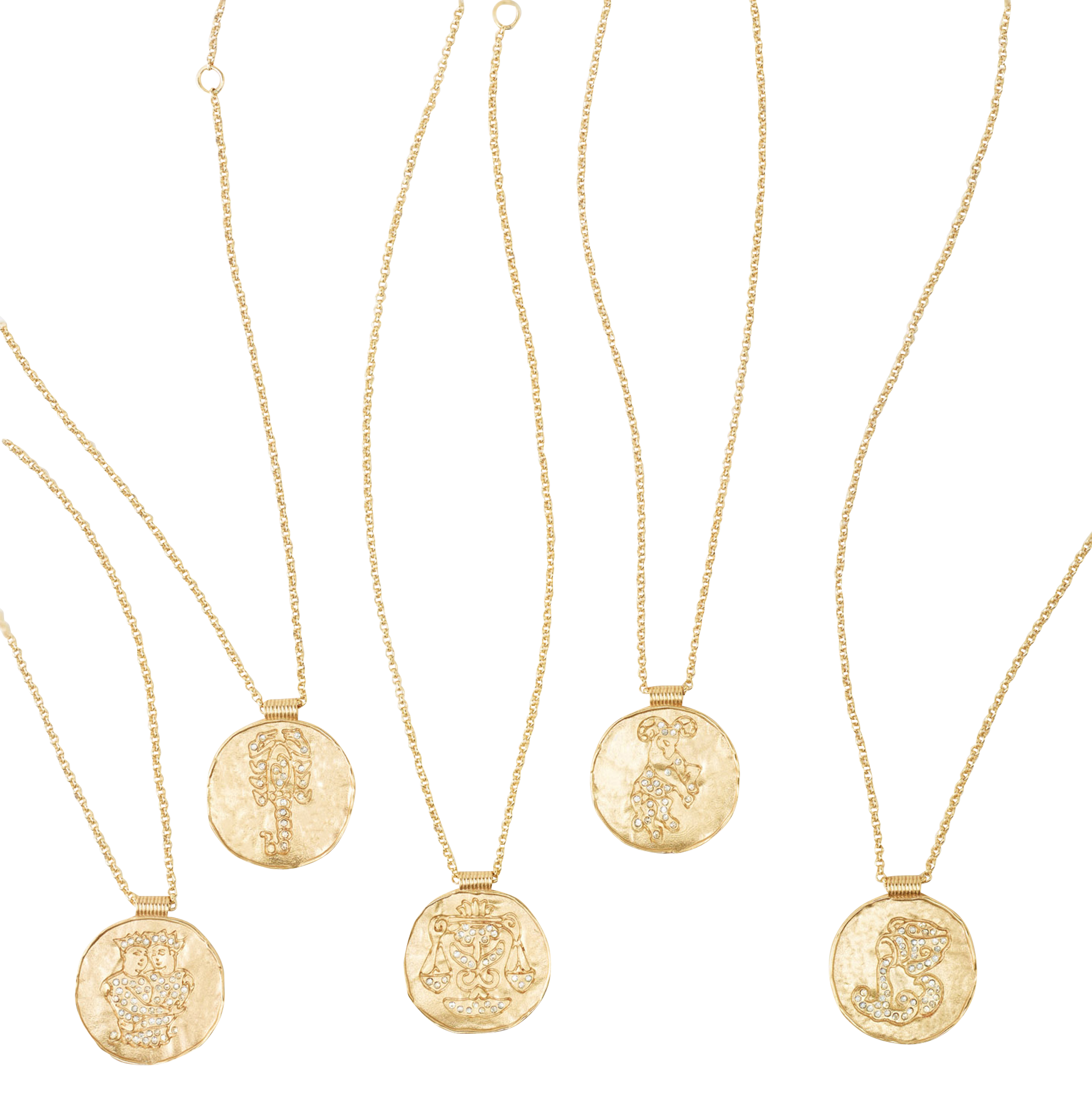 Halssnoer met medaillon met sterrenbeeld MAJE Goudkleurig