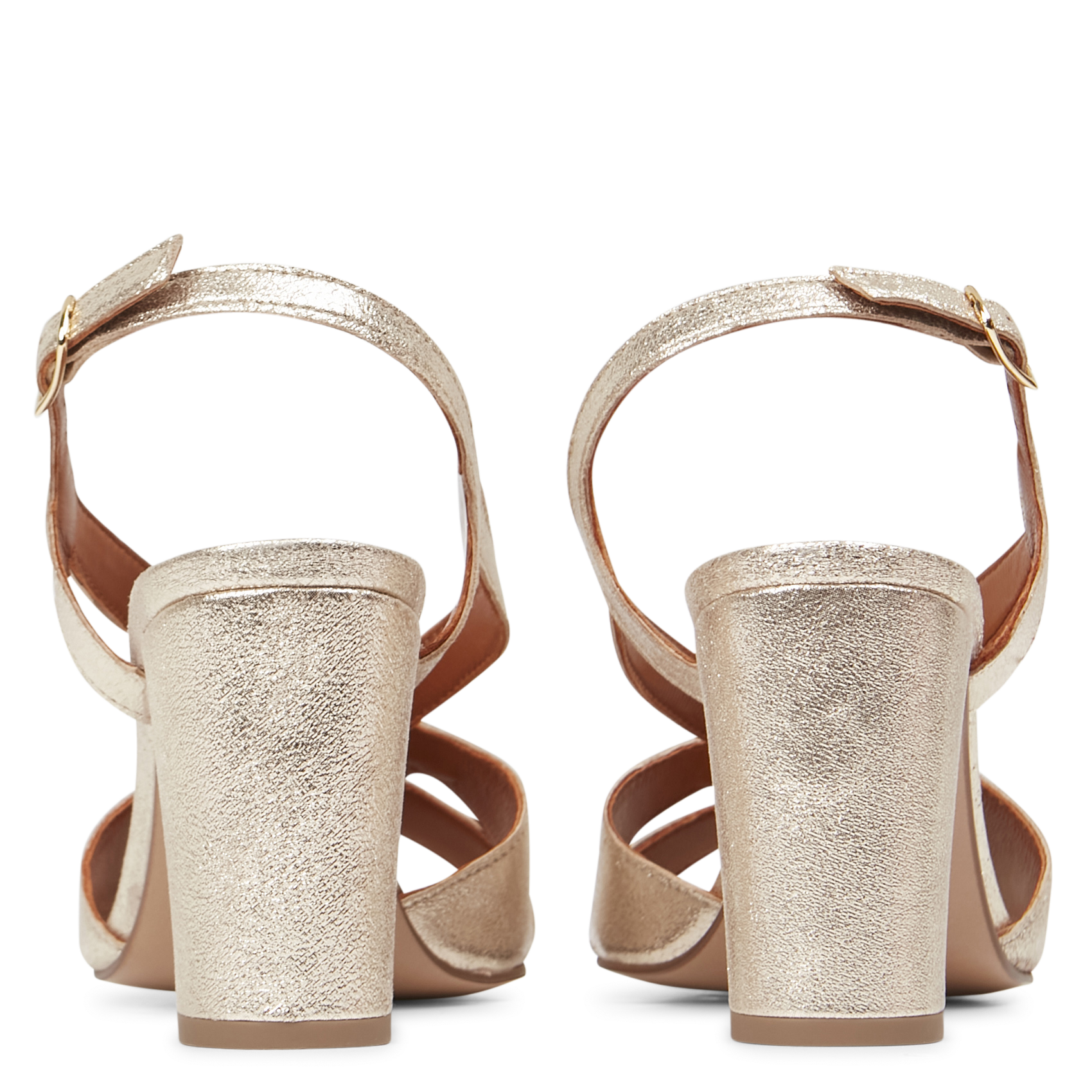 Sandales à talon en cuir MAISON TOUFET Doré