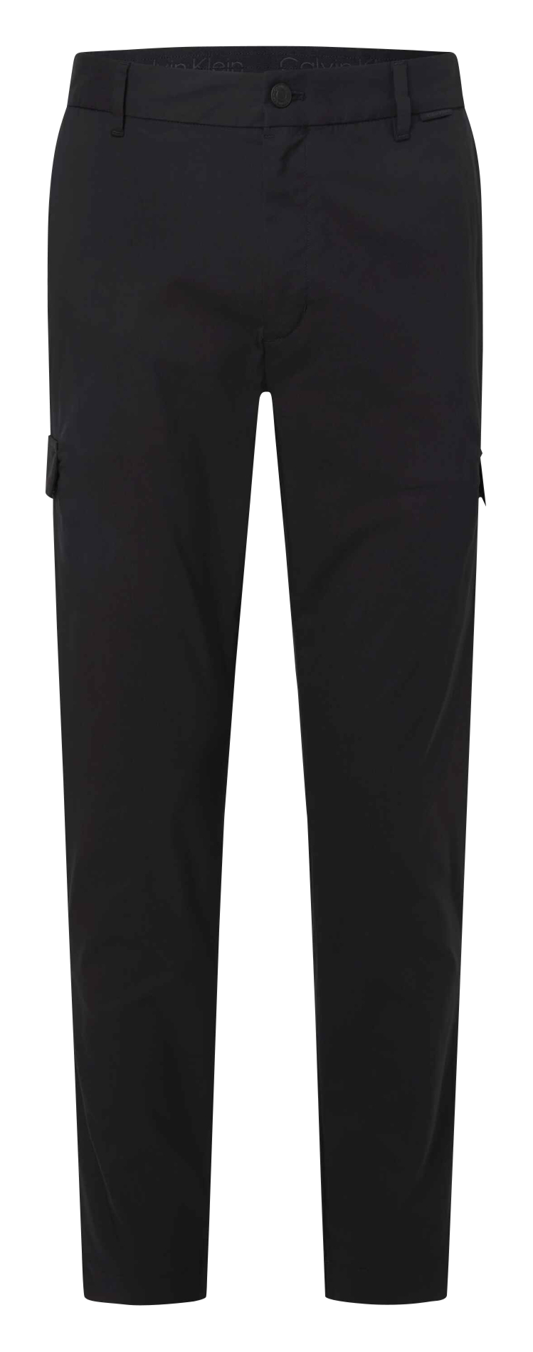 Pantalon cargo droit en coton mélangé CALVIN KLEIN Noir