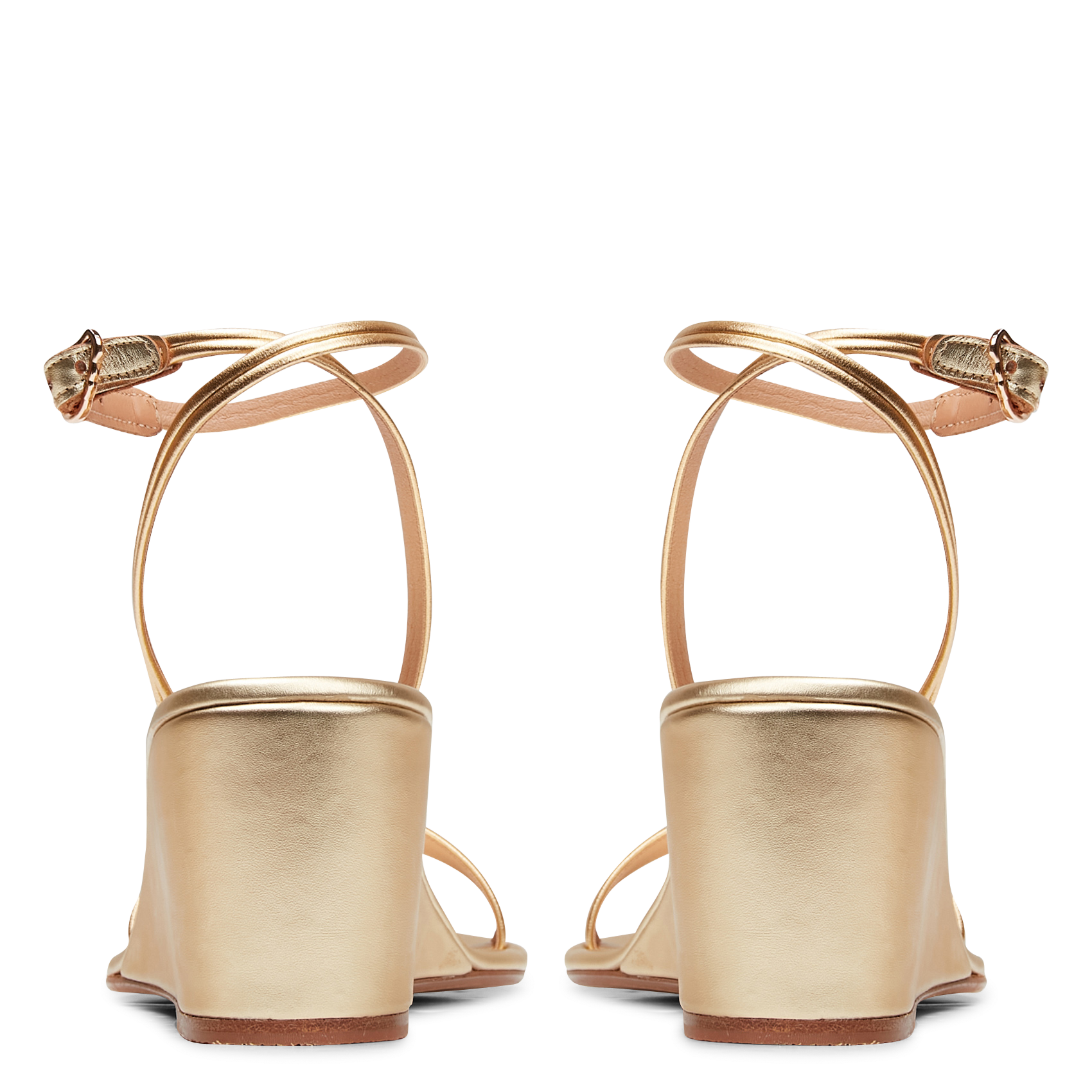 Sandales compensées effet cuir ANCIENT GREEK SANDALS Doré