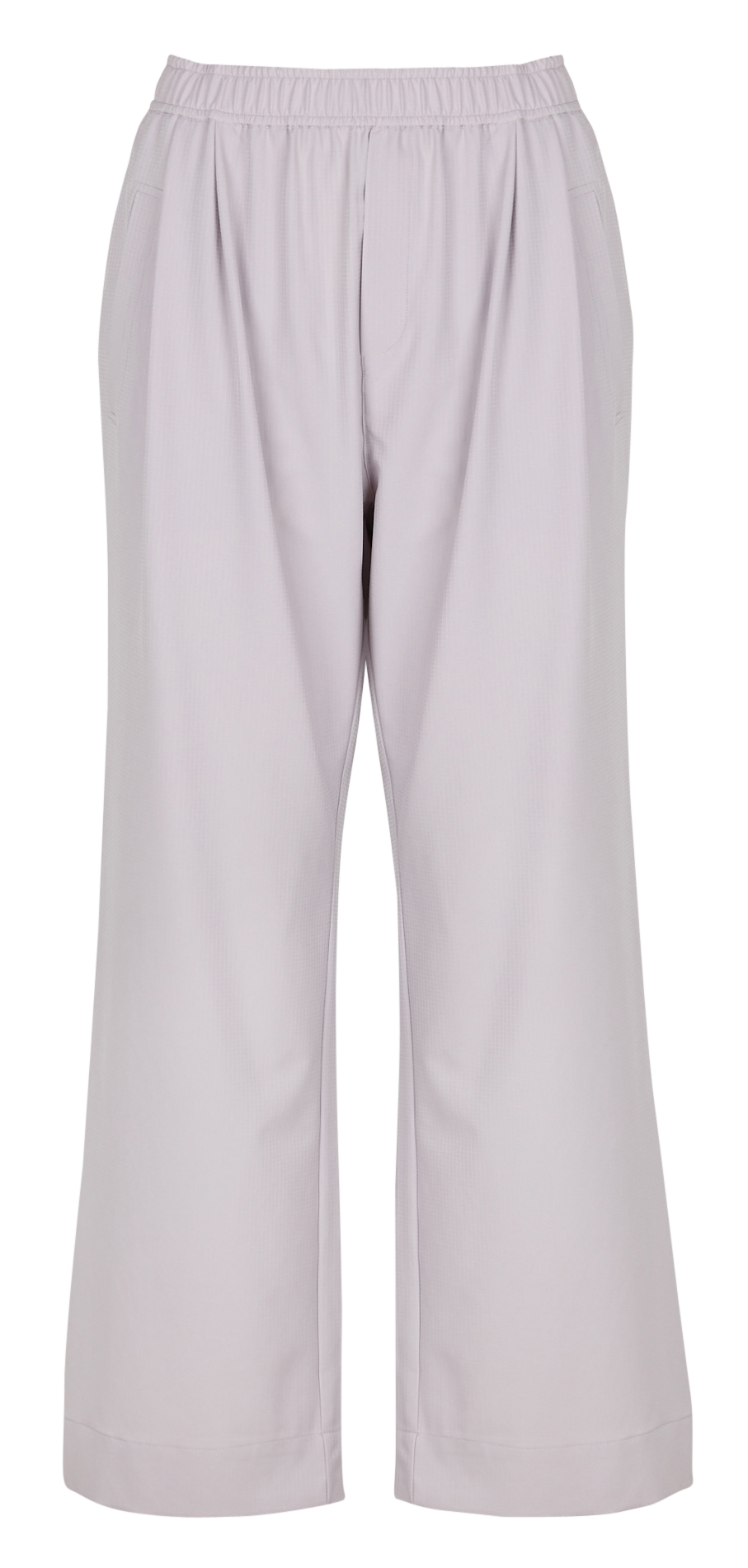 Gerade geschnittene Taillenhose mit Reliefstruktur VARLEY Grau