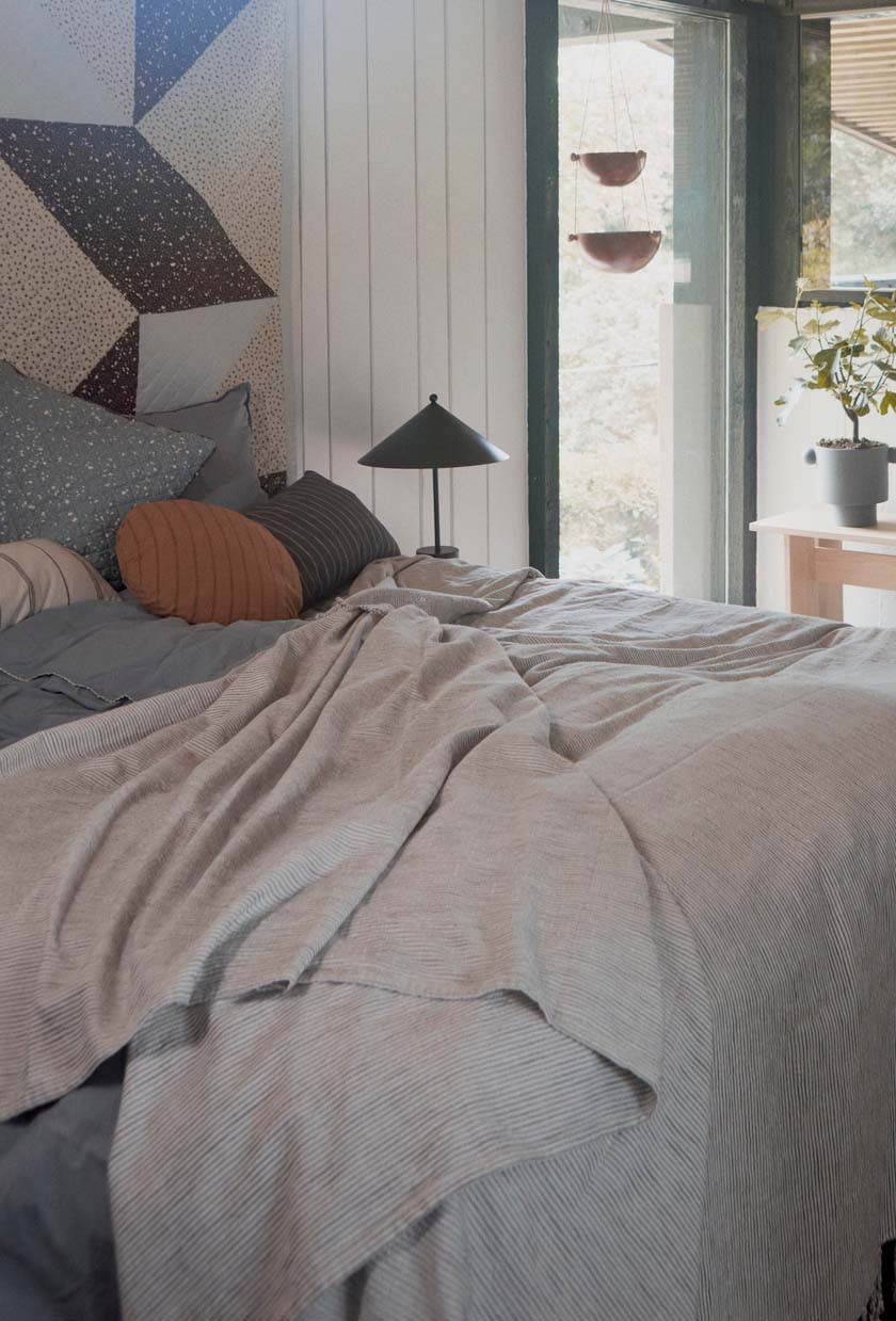Organic cotton bedspread OYOY LIVING DESIGN Beige
