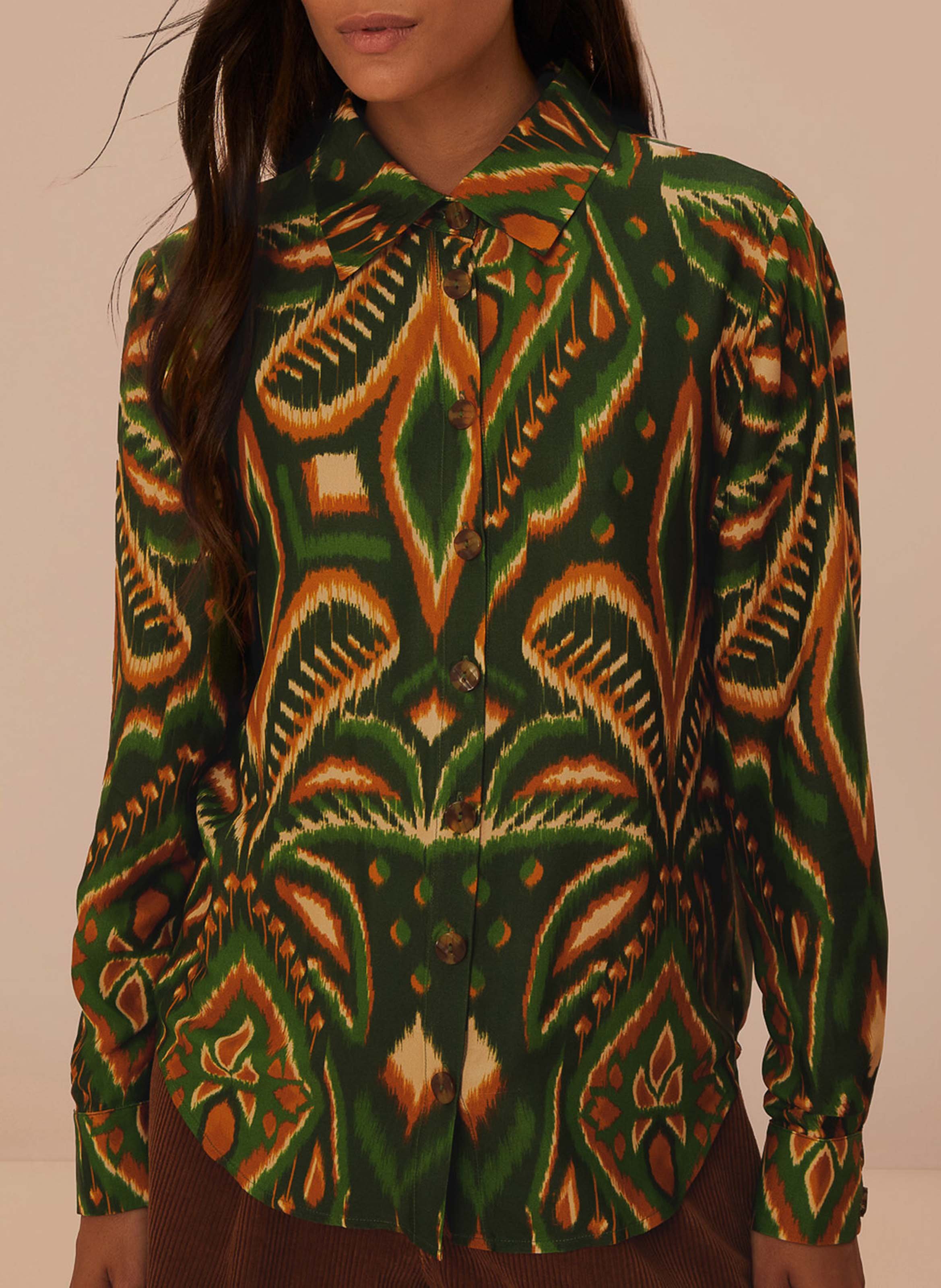 Camden printed shirt FARM RIO Green