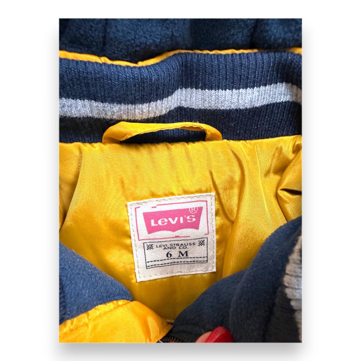 Yellow Baby Puffer Jacket - 6 months LEVI'S - Seconde main Yellow