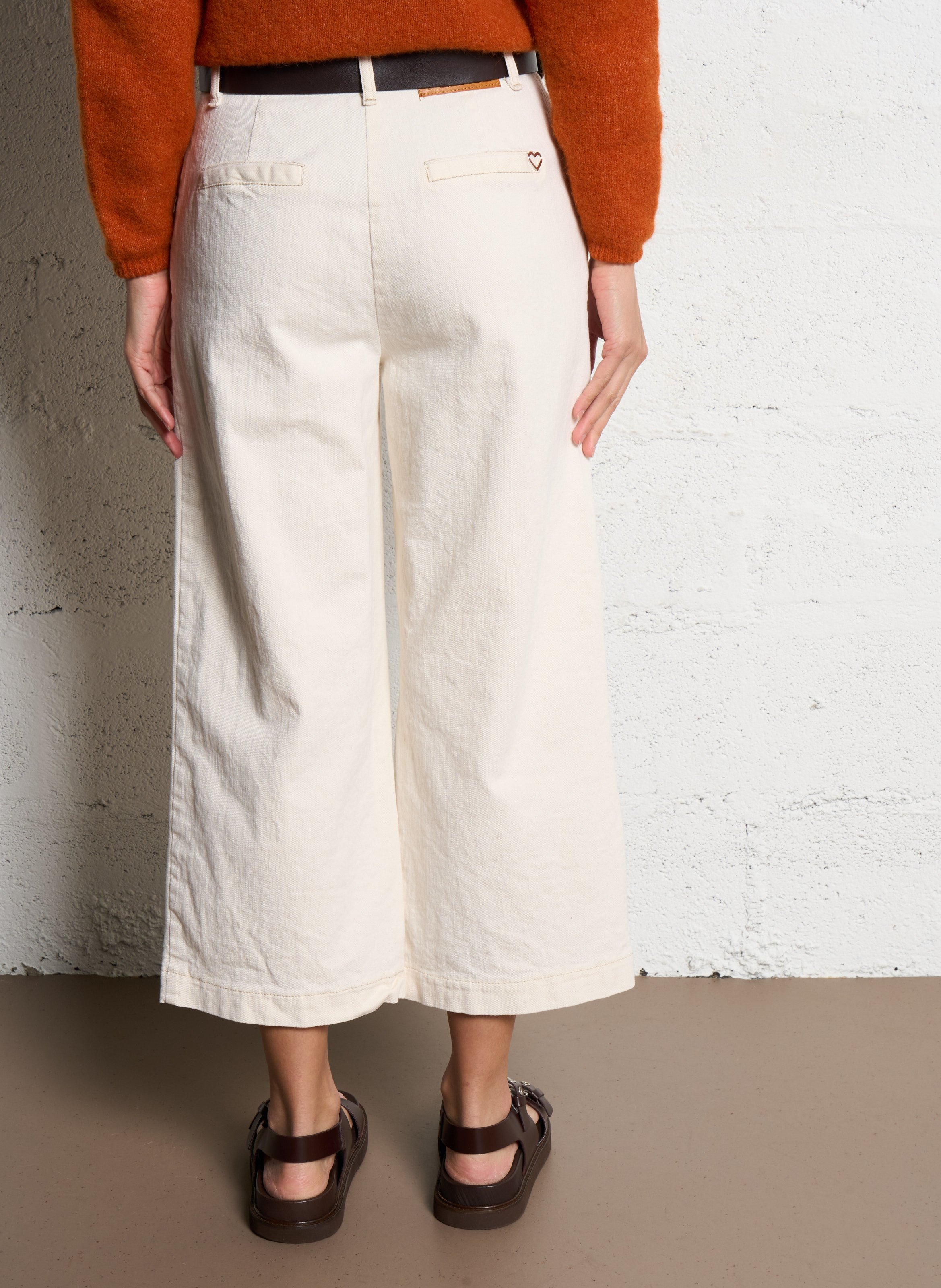 Cropped jeans PLEASE Beige