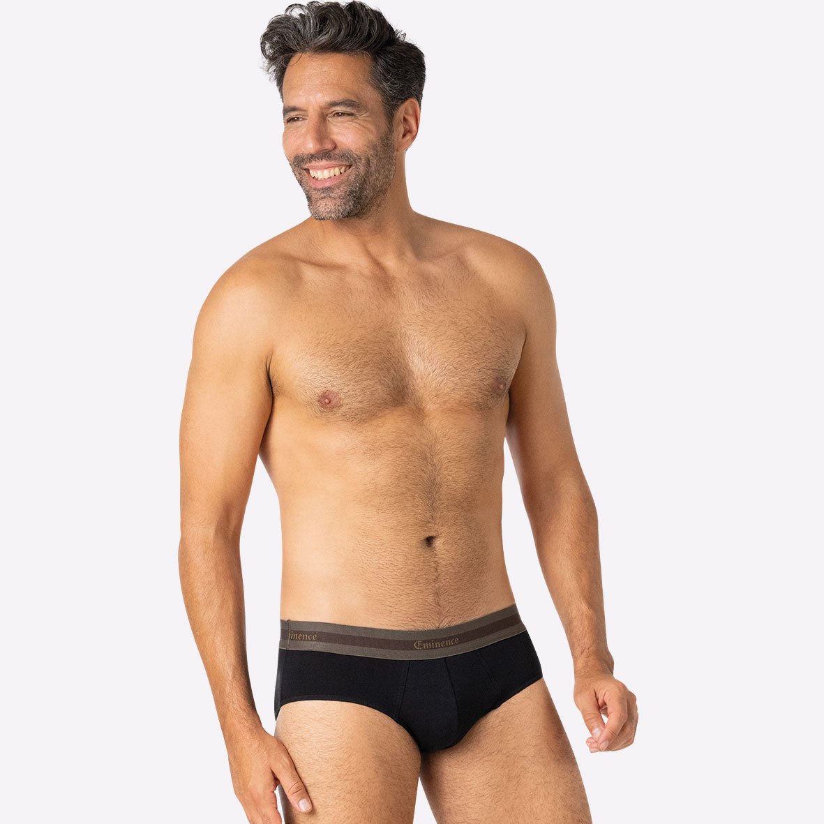 Set of 6 men's briefs selection in organic cotton by Eminence EMINENCE Multicolored