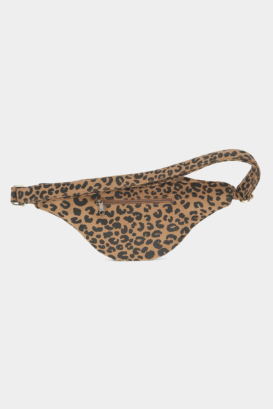 Cotton waist bag Brown