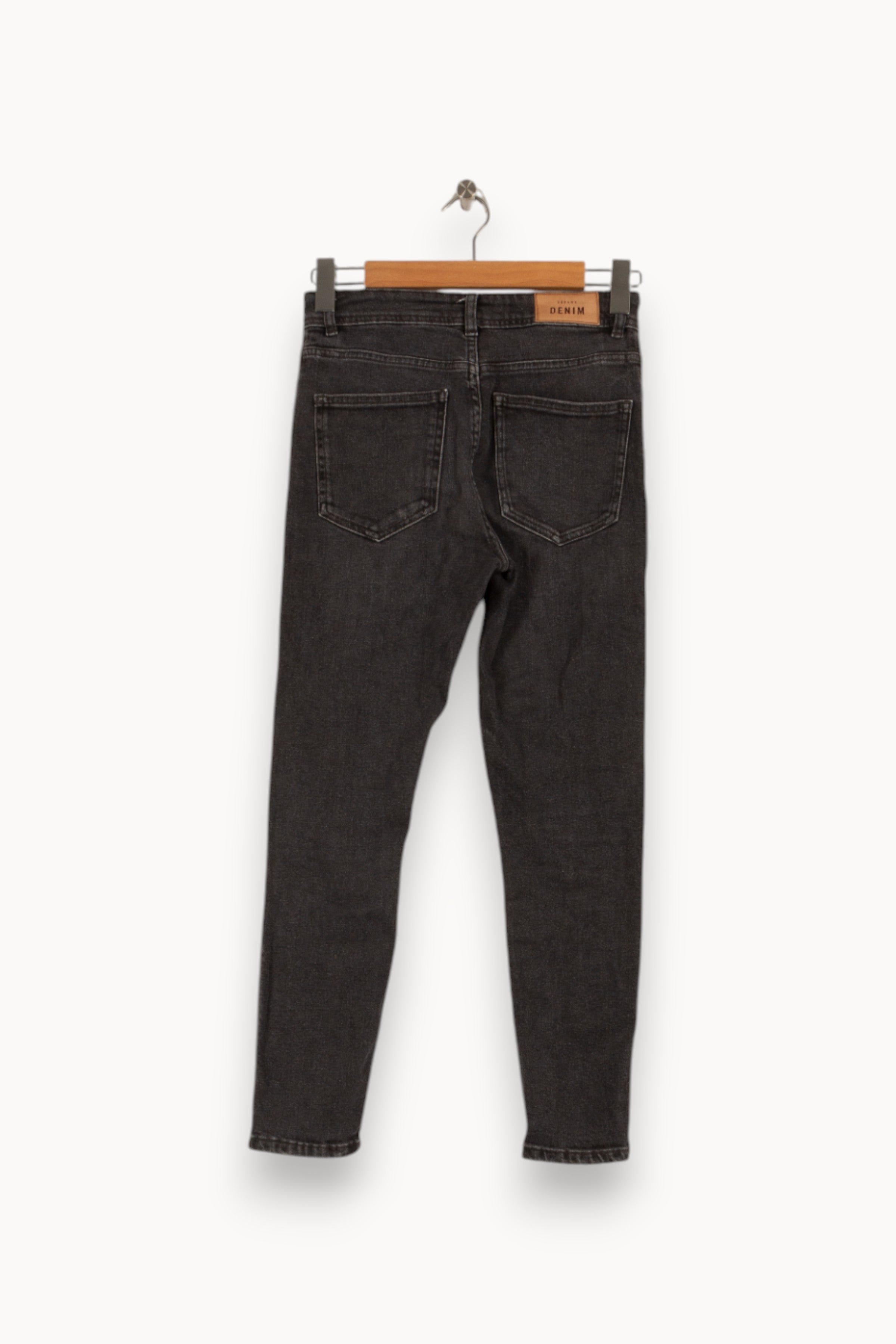 Cropped slim jeans with studs SEZANE - Seconde main Grey