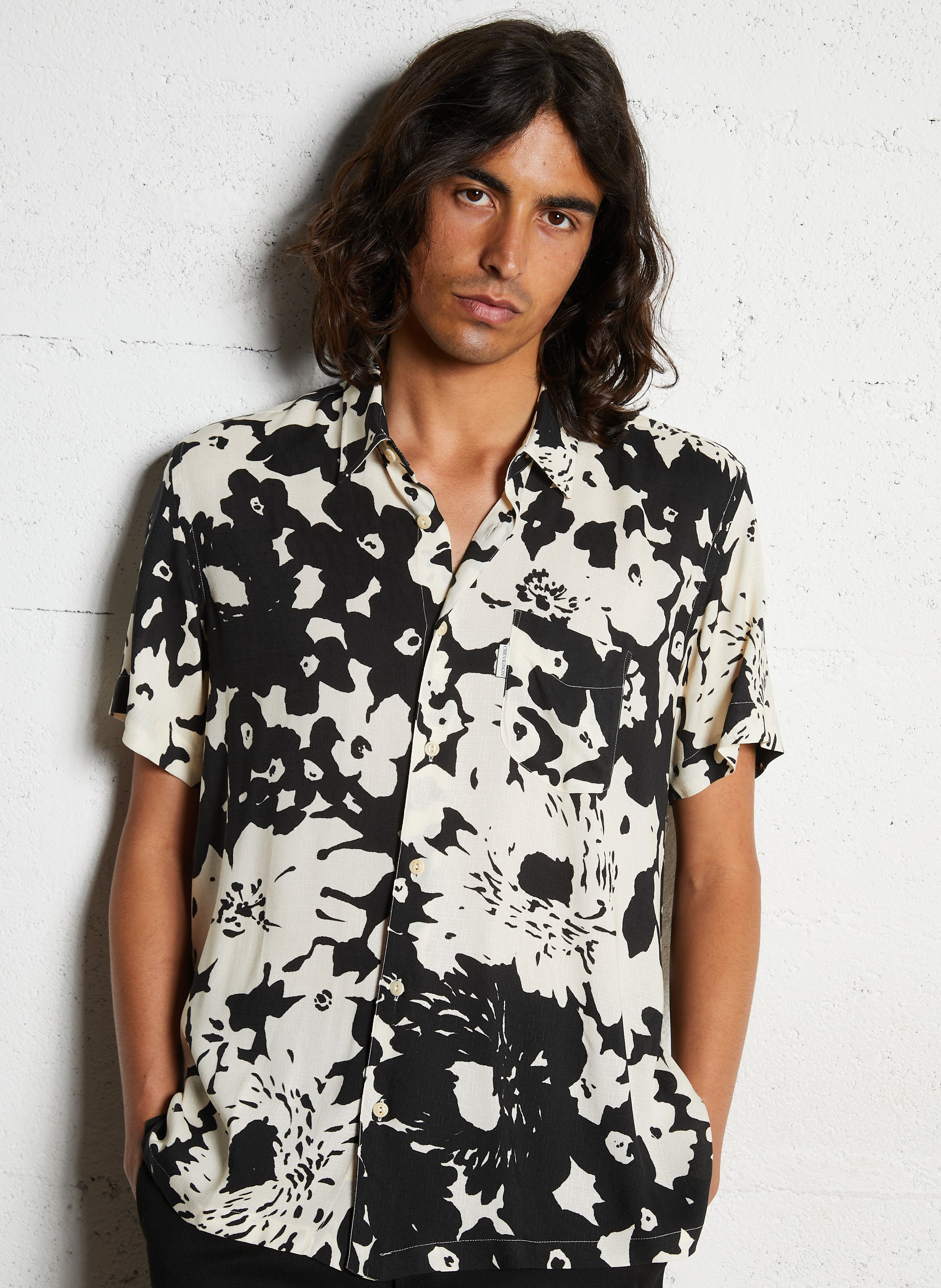 Chemise Chevignon Homme Rayures Brodée - Taille M Gris Coton Manches Longues Occasion