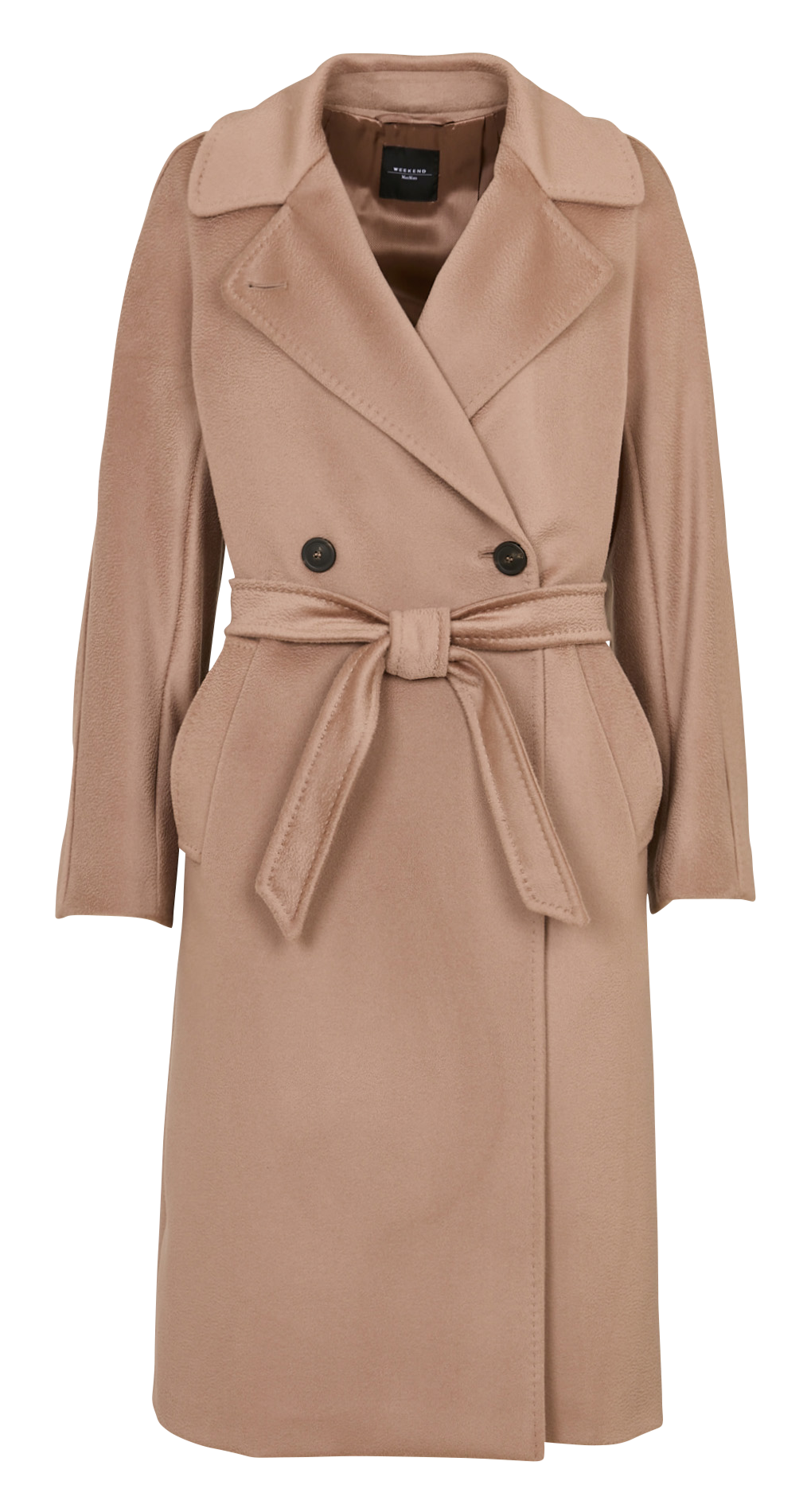 Cocoon-Mantel aus Wolle mit Reverskragen MAX MARA WEEK END Braun