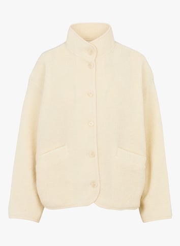 Veste Courte En Laine Pour Femme - Col Montant, Manches Longues - Polyester/élasthanne - Couleurs Variées - Printemps/automne