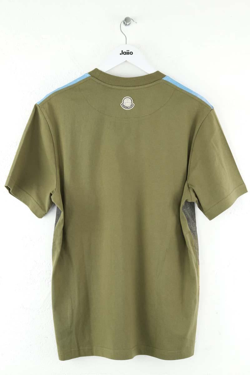 Cotton T-shirt MONCLER - Seconde Main Khaki
