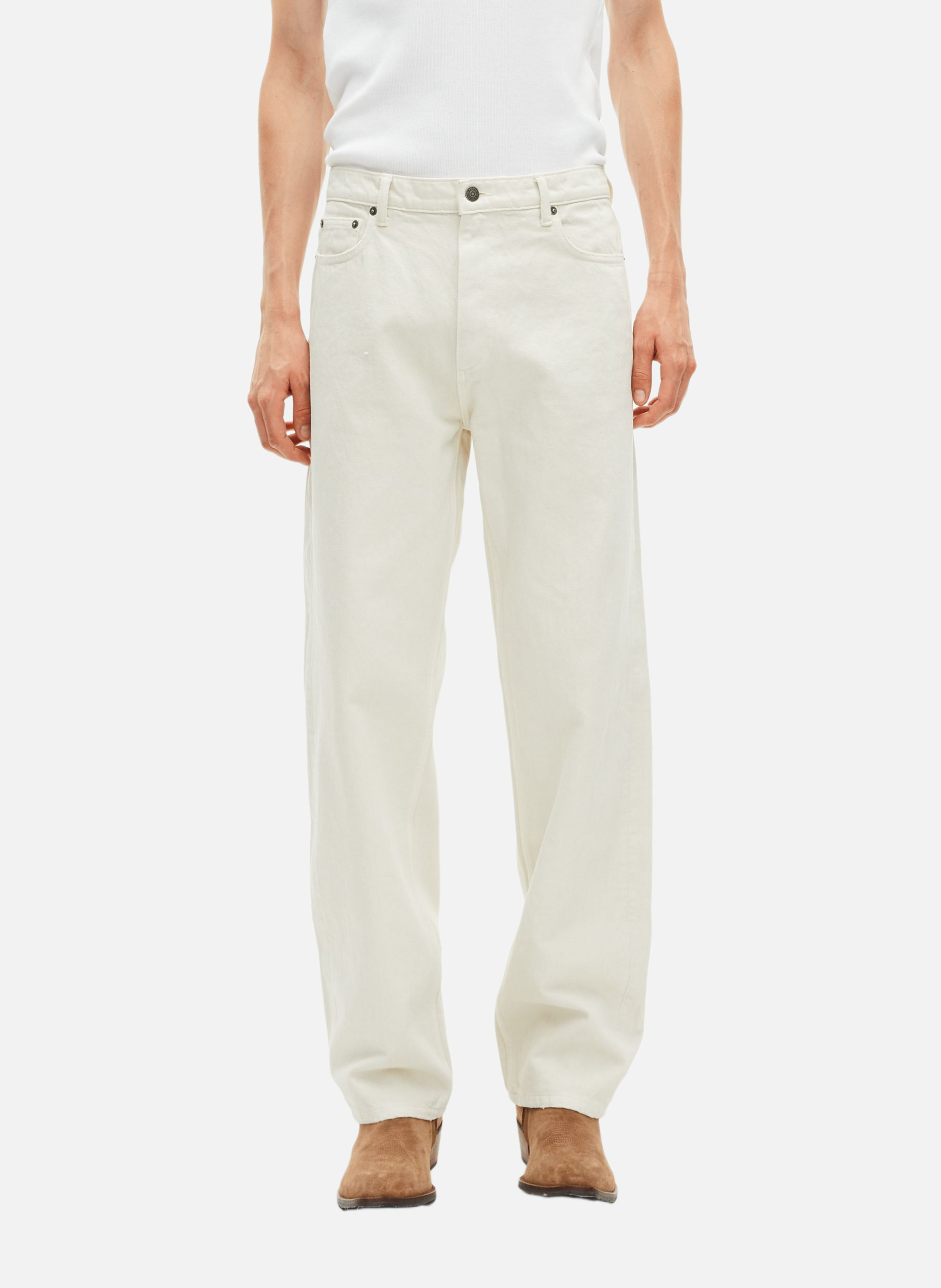 - Straight-leg jeans
- 5 pockets
- Straight cut
- Faded effect BeigeTHE KOOPLES