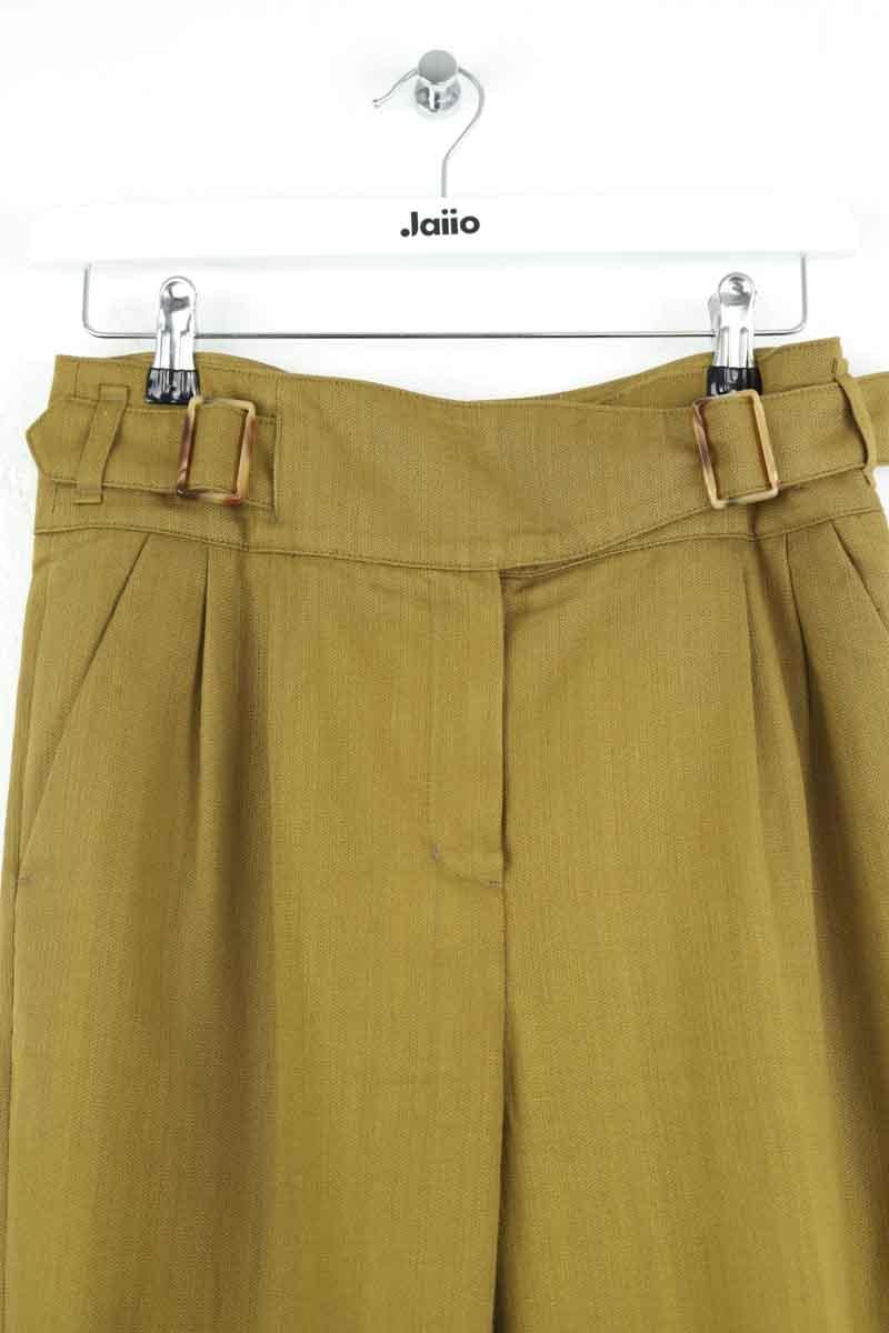 Slim-fit cotton cargo pants SEZANE - Seconde main Khaki