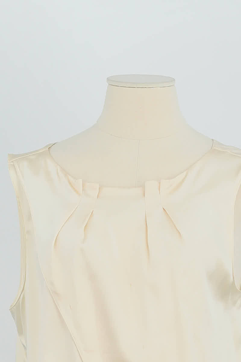 Azawood sleeveless top ARMANI - SECONDE MAIN Beige