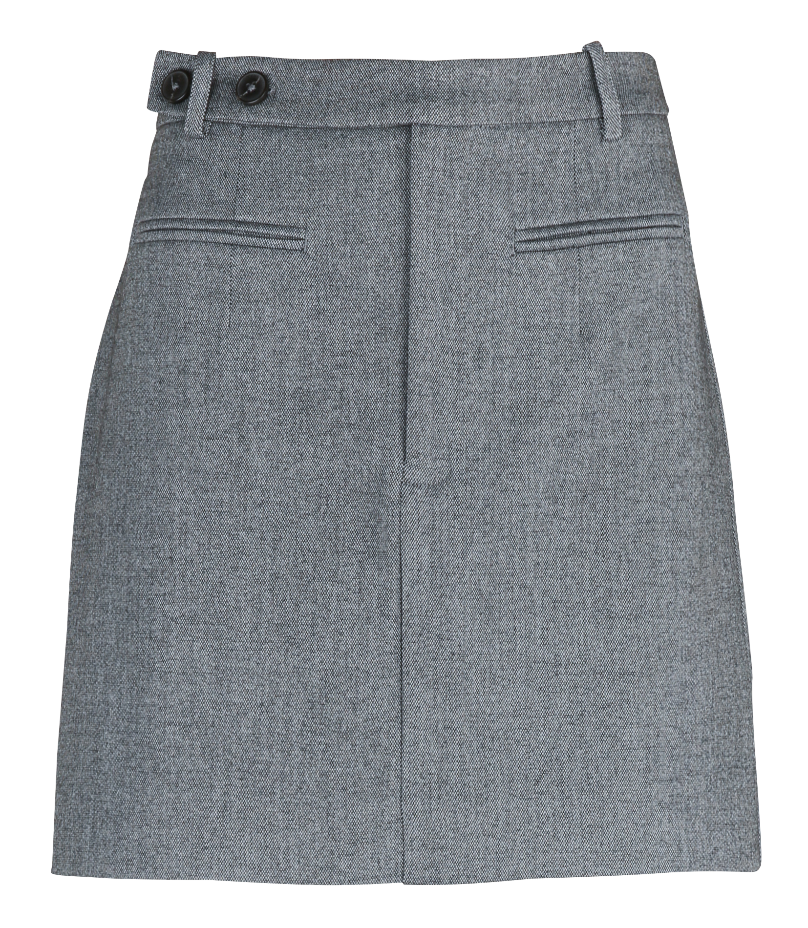 Mini jupe ajustée à tissu chiné KOOKAI Gris
