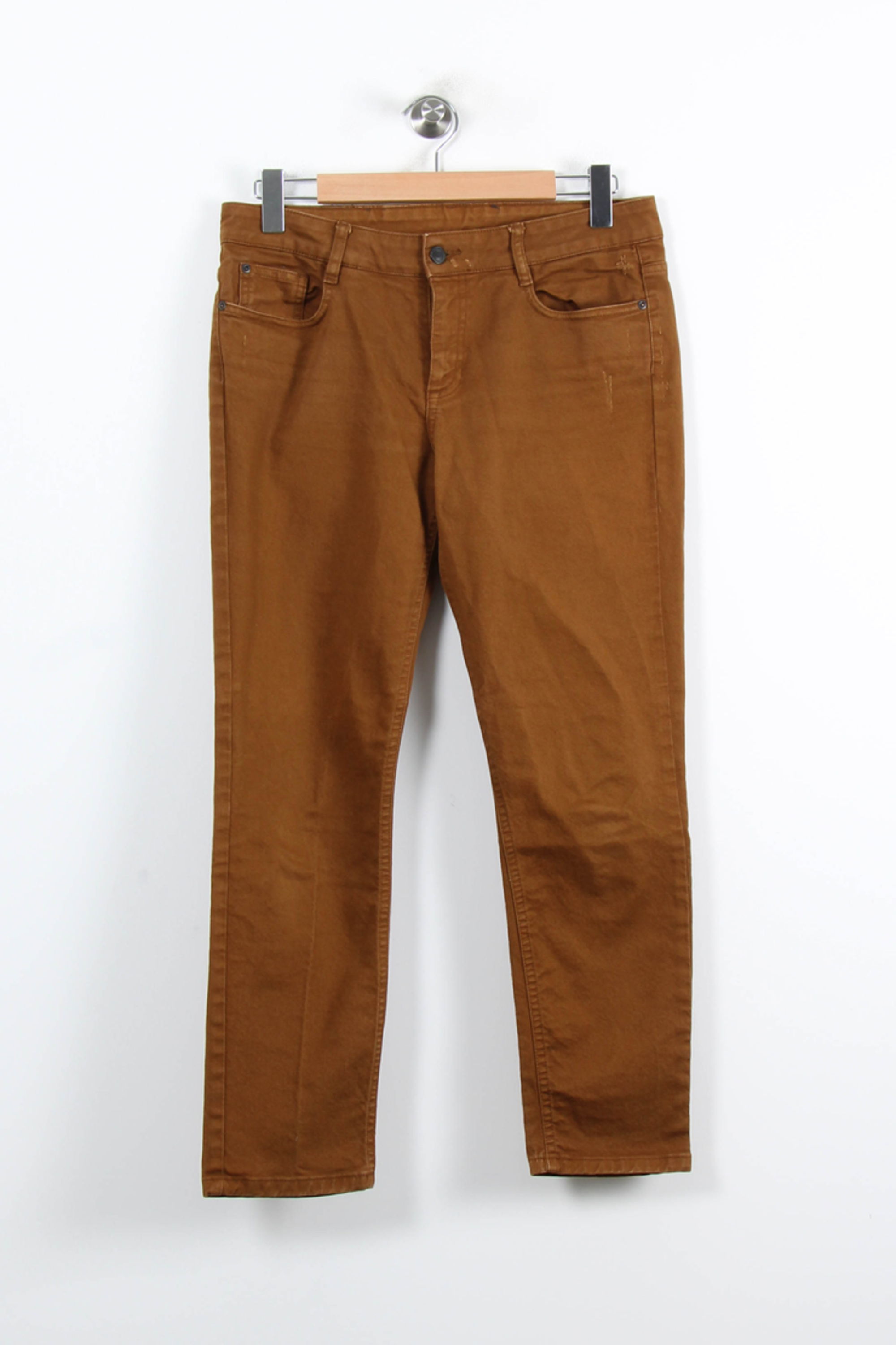 Cropped slim jeans with studs COMPTOIR DES COTONNIERS - Seconde main Yellow