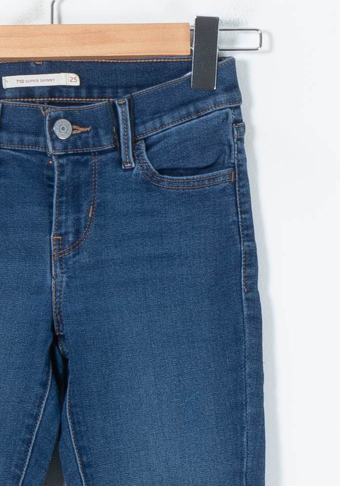 Cropped slim jeans with studs LEVI'S - Seconde main Blue