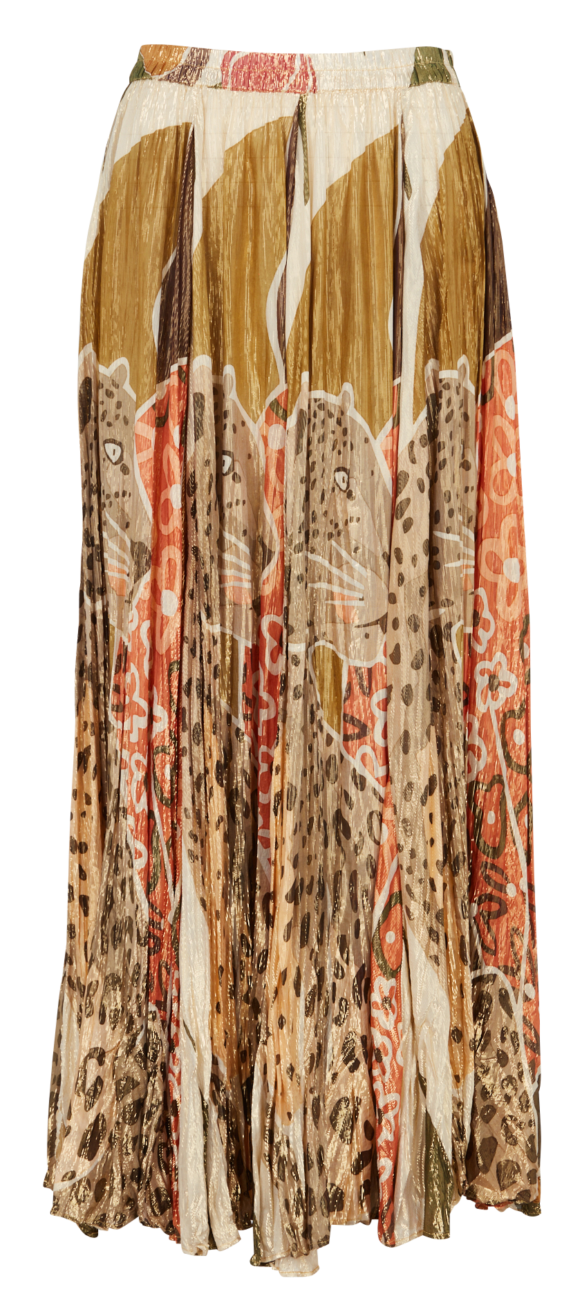 Mid-length pleated skirt MES DEMOISELLES Multicolored